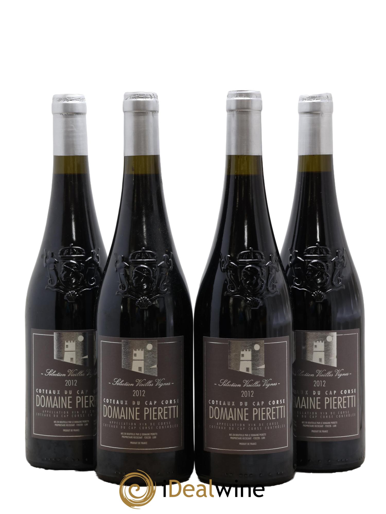 Vin de Corse Coteaux du Cap Corse Vieilles Vignes Domaine Pieretti 2012 - Lotto di 4 bottiglie - 0