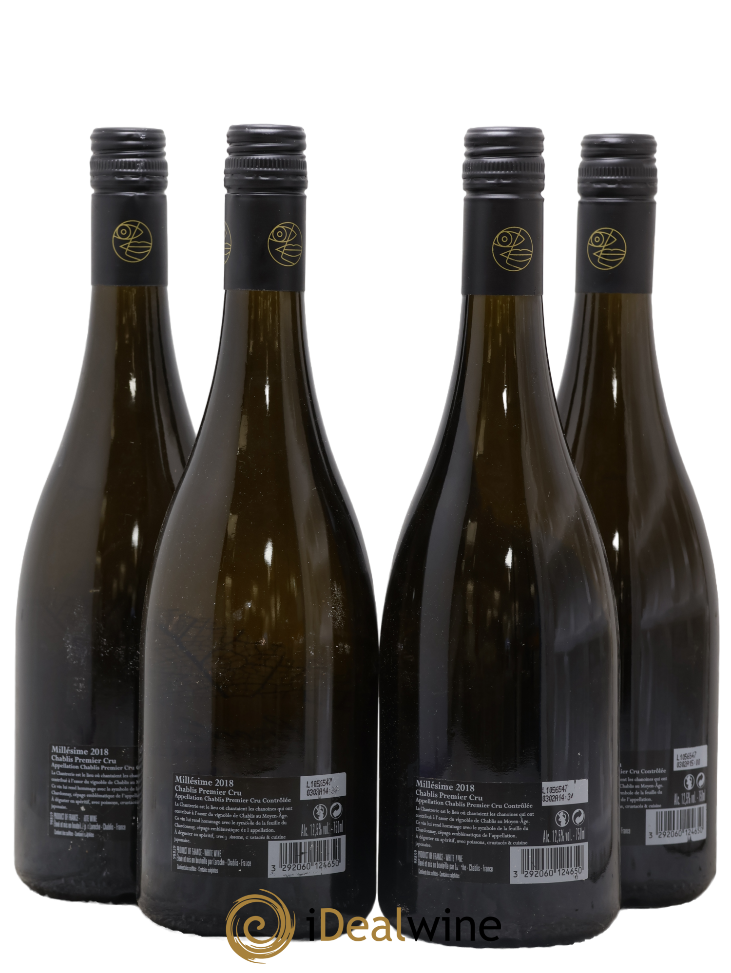 Chablis 1er Cru Laroche Chantrerie 2018 - Lotto di 4 bottiglie - 1