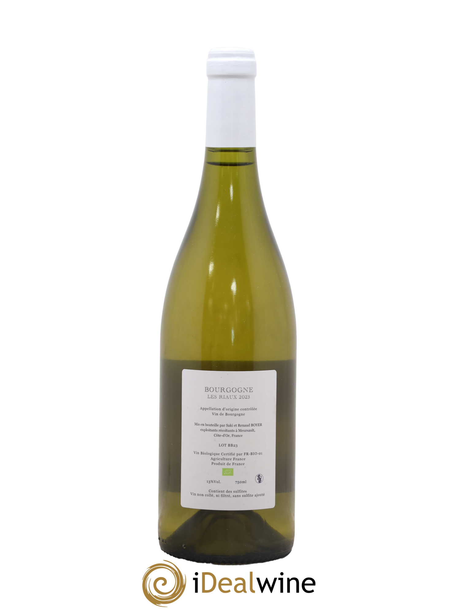 Bourgogne Les Riaux Renaud Boyer 2023 - Lot de 1 bouteille - 1