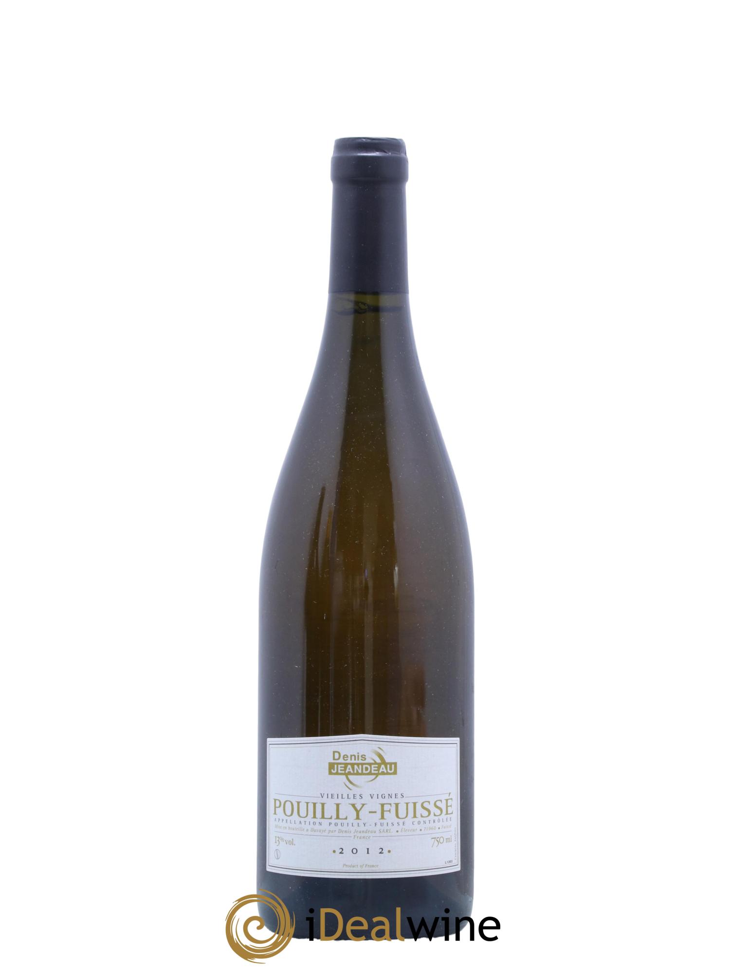 Pouilly-Fuissé Vieilles Vignes Denis Jeandeau 2012 - Lot de 1 bouteille - 0