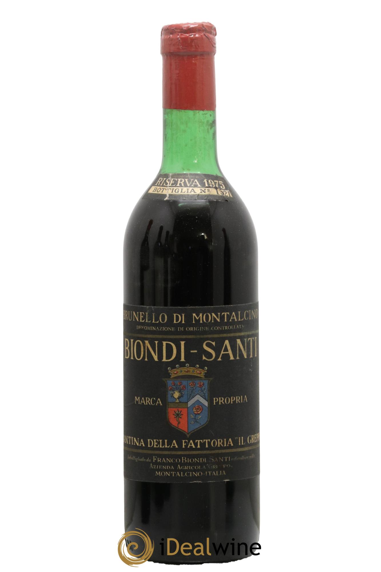 Brunello di Montalcino DOCG Riserva Biondi-Santi Tenuta Greppo 1975 - Lotto di 1 bottiglia - 0