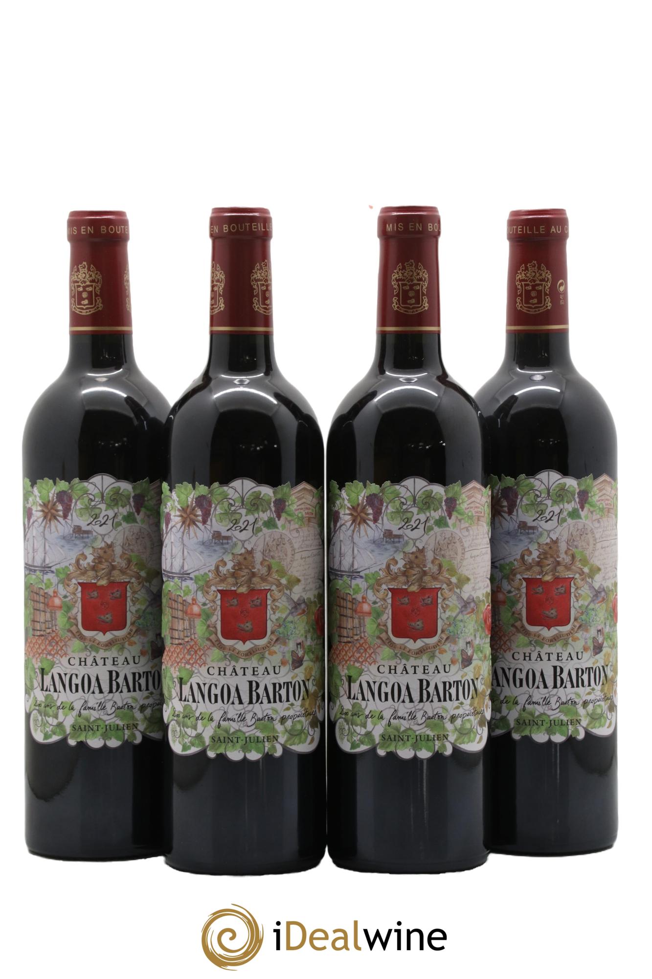 Château Langoa Barton 3ème Grand Cru Classé 2021 - Lot of 4 bottles - 0