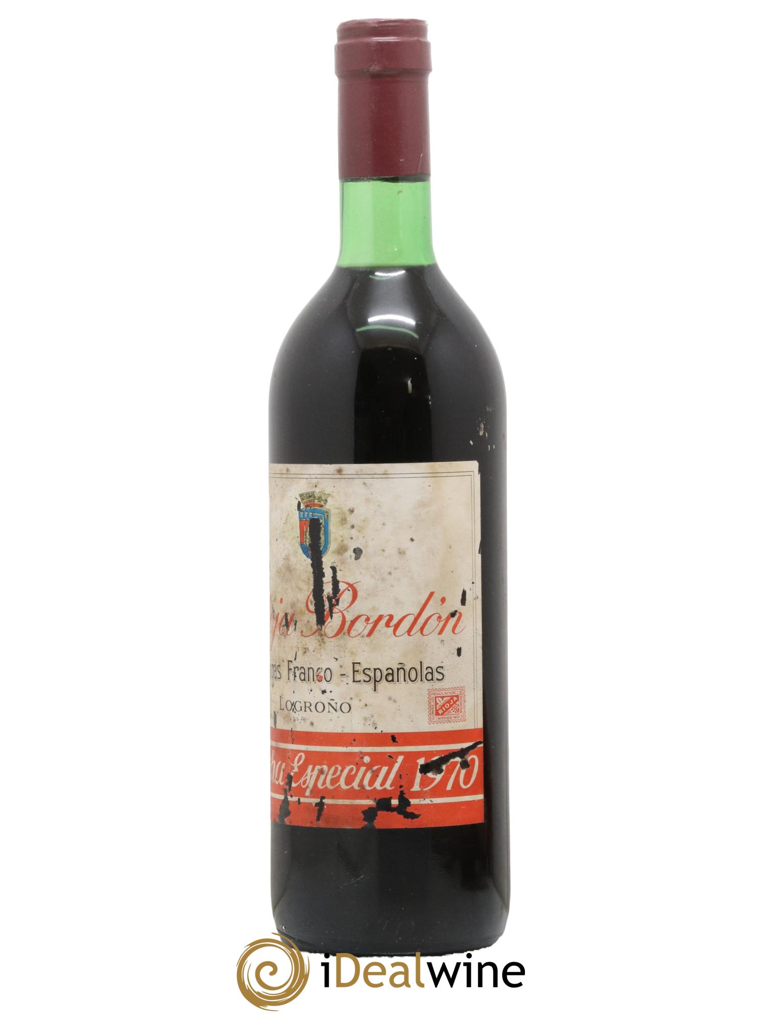 Rioja DOCA Bordon Cosecha Especial Franco Espanolas Royal 1970 - Lot of 1 bottle - 1
