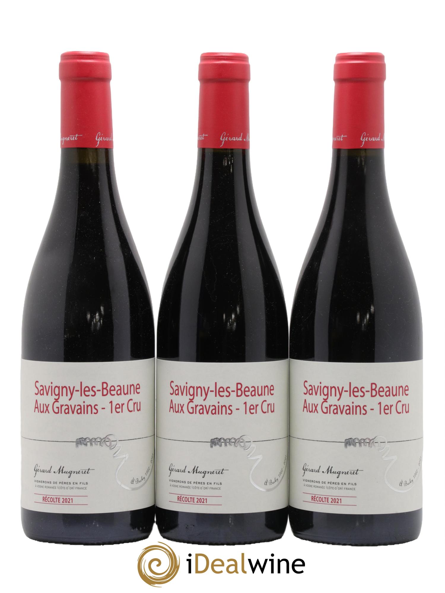 Savigny-lès-Beaune 1er Cru Aux Gravains Gerard Mugneret 2021 - Lot de 3 bouteilles - 0