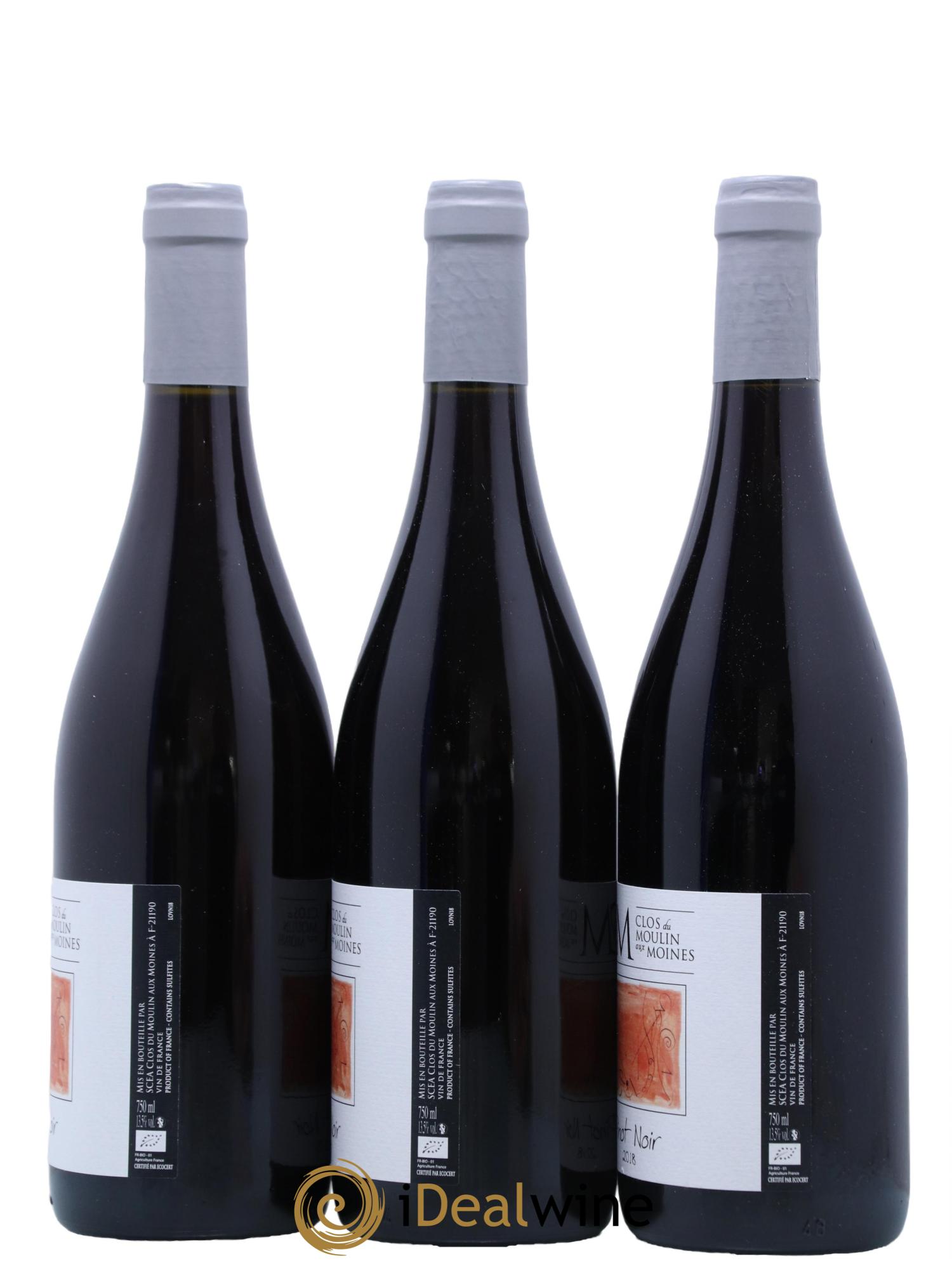 Vin de France Pinot Noir Clos du Moulin aux Moines 2018 - Lot de 3 bouteilles - 1