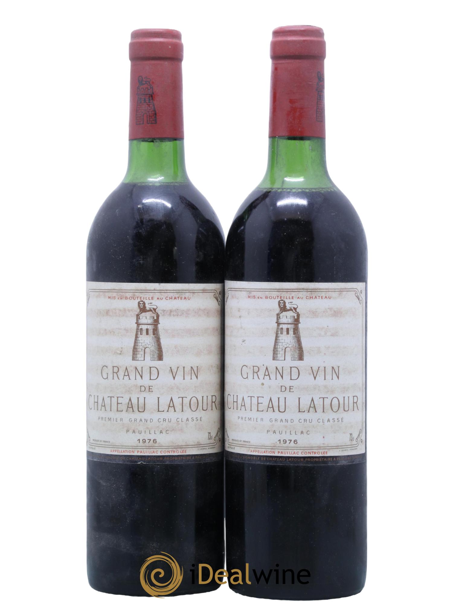 Château Latour 1er Grand Cru Classé 1976 - Lot de 2 bouteilles - 0