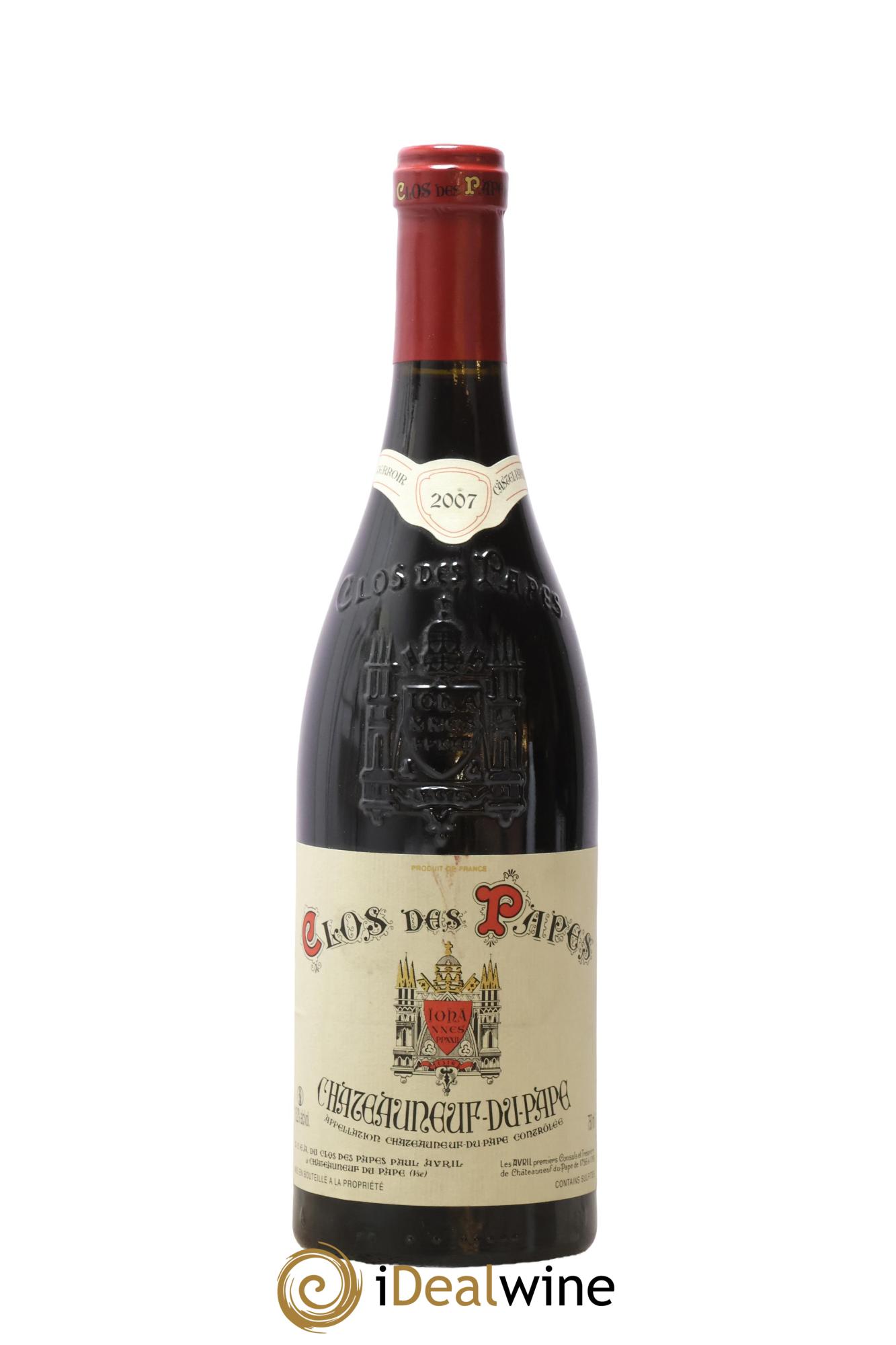 Châteauneuf-du-Pape Clos des Papes - Paul Avril 2007 - Posten von 1 Flasche - 0