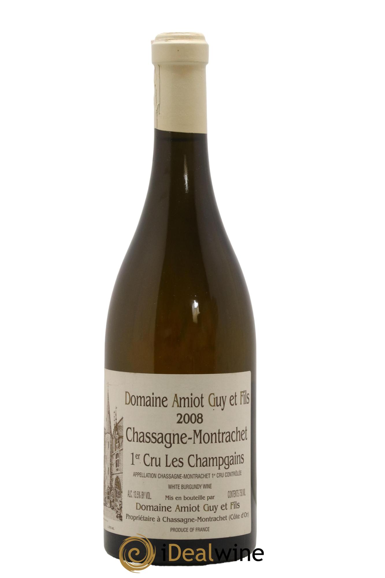 Chassagne-Montrachet 1er Cru Champs Gains Guy Amiot & Fils 2008 - Lot de 1 bouteille - 0