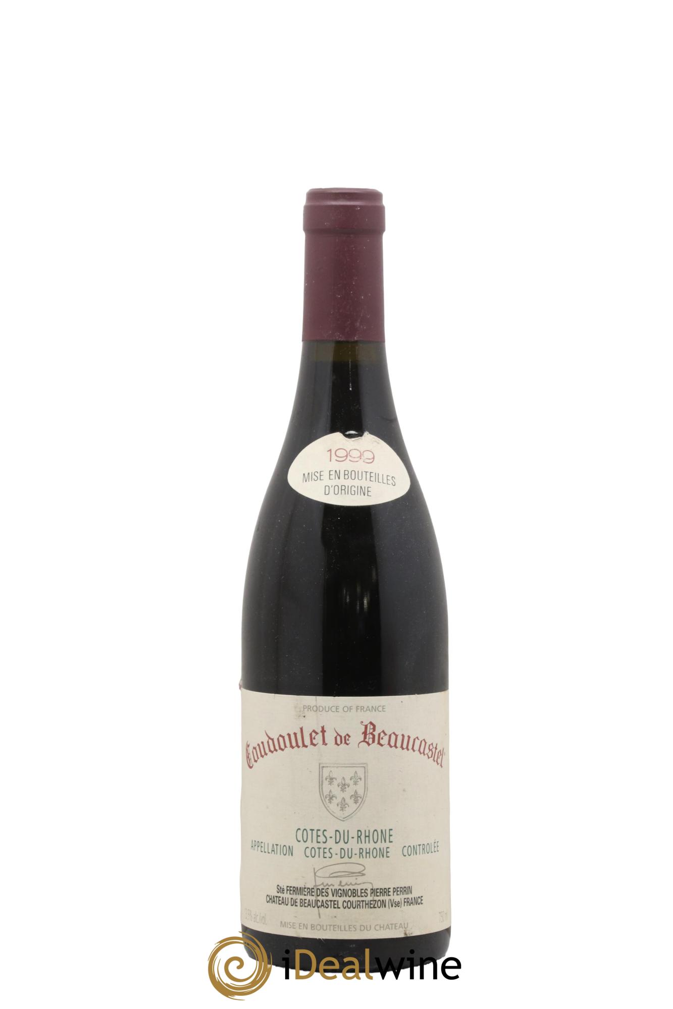 Côtes-du-Rhône Coudoulet de Beaucastel Famille Perrin 1999 - Lot of 1 bottle - 0