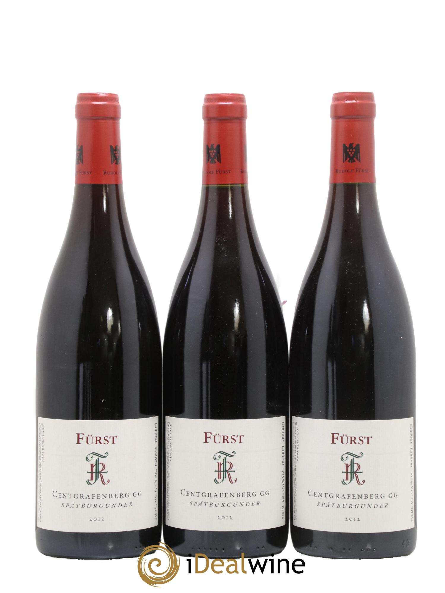 Allemagne Centgrafenberg Spatburgunder Grosses Gewachs Fürst 2012 - Lot de 3 bouteilles - 0