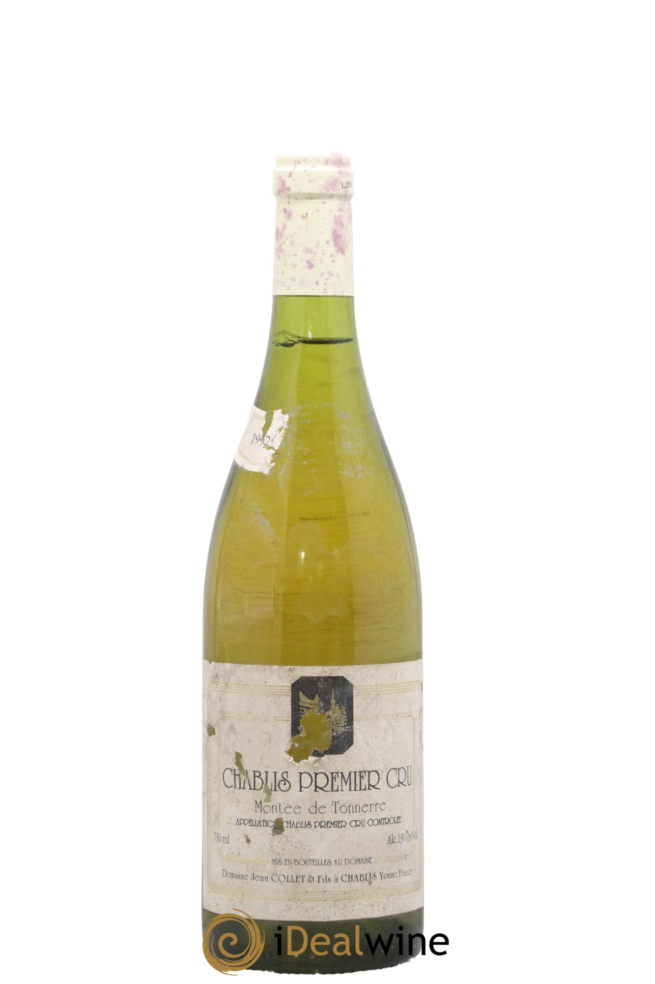 Chablis 1er Cru Montée De Tonerre Jean Collet & Fils 1992 - Lot de 1 bouteille - 0