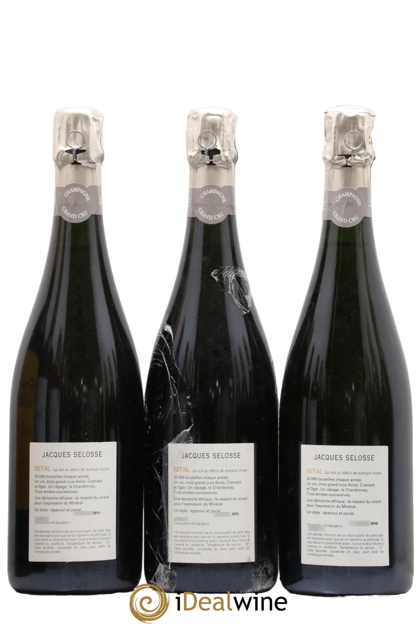 Initial Brut Jacques Selosse - Lot de 3 bouteilles - 1