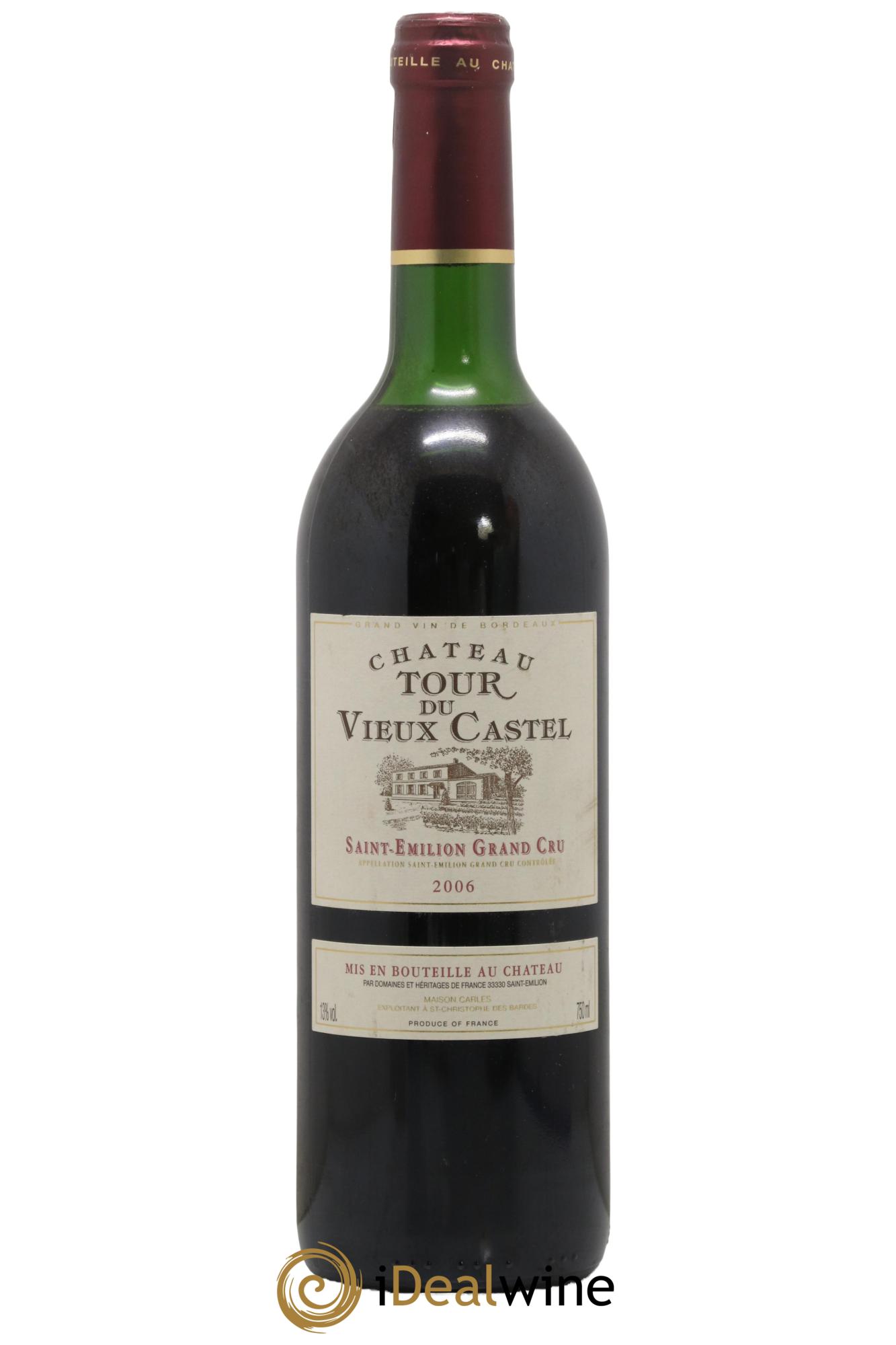 Saint-Émilion Grand Cru Chateau Tour du Vieux Castel 2006 - Lot de 1 bouteille - 0