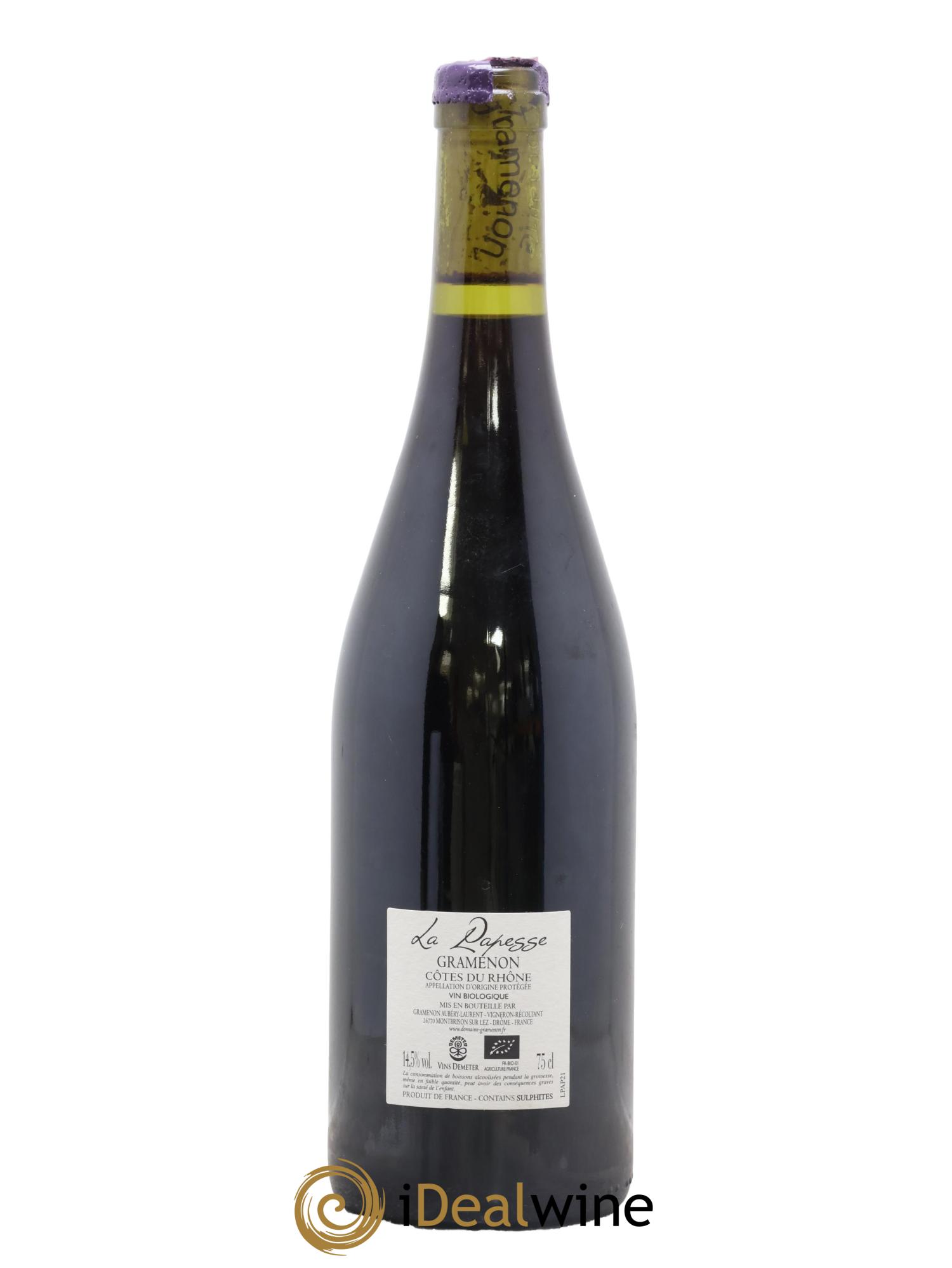 Vinsobres La Papesse Gramenon (Domaine) 2021 - Lot de 1 bouteille - 1