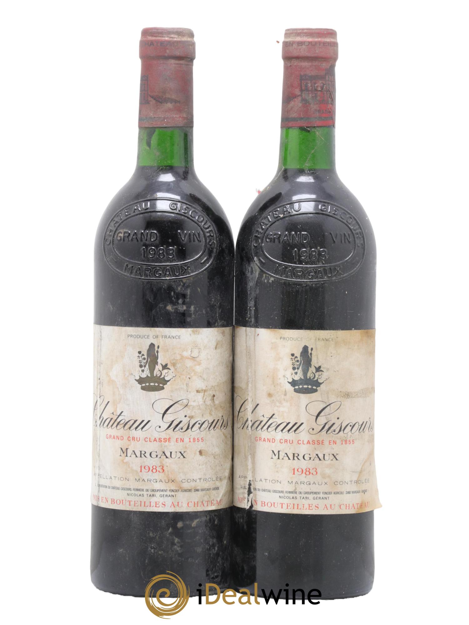 Château Giscours 3ème Grand Cru Classé 1983 - Lot de 2 bouteilles - 0