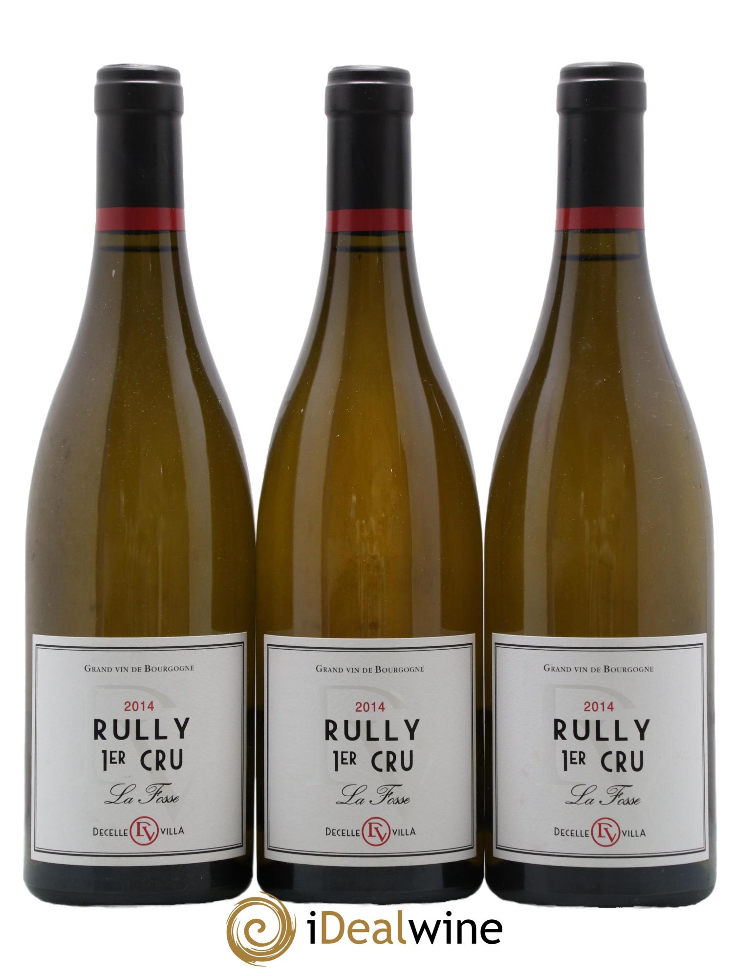 Rully 1er Cru La Fosse Domaine Decelle Villa 2014 - Lot de 3 bouteilles - 0