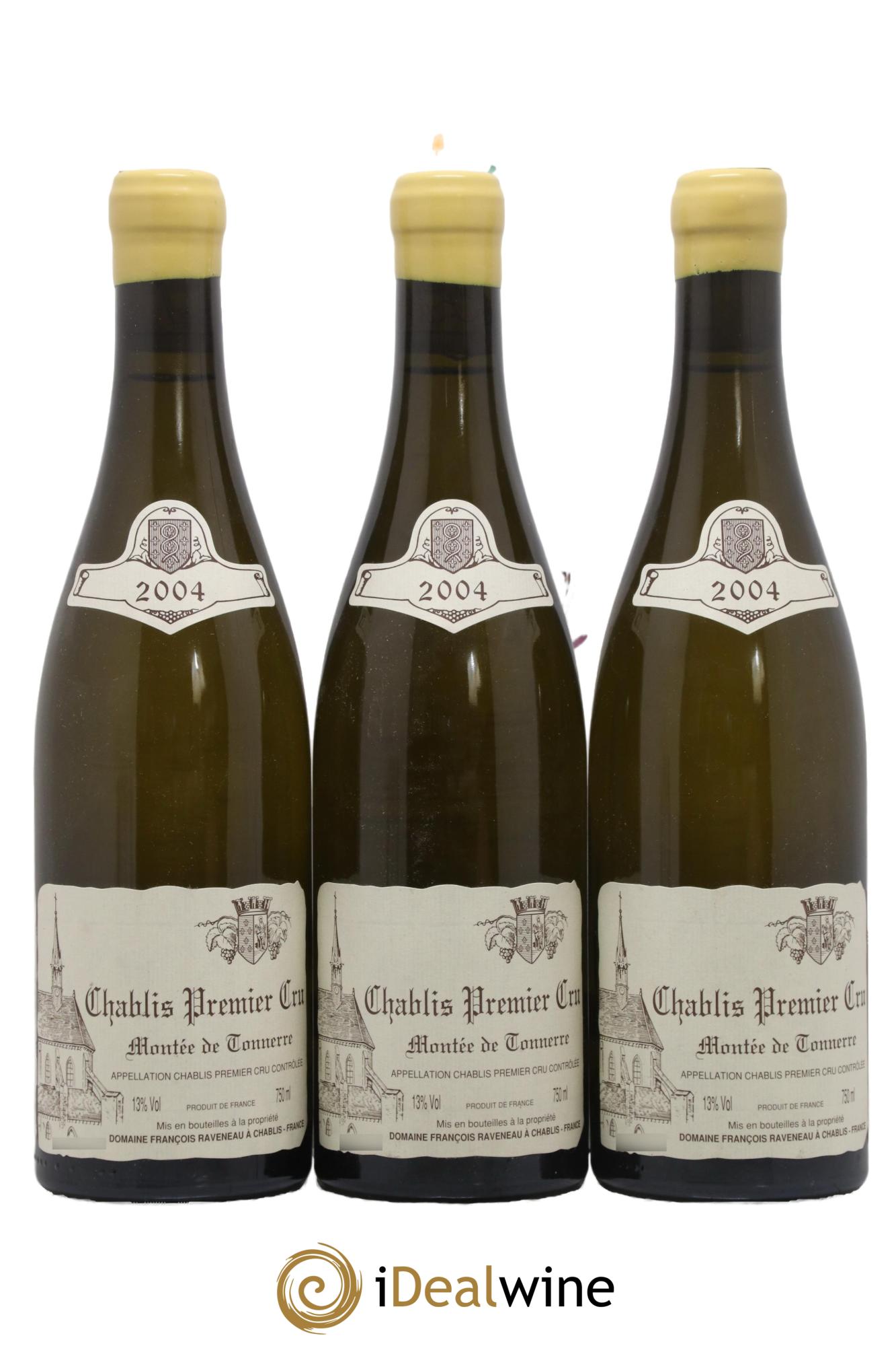 Chablis 1er Cru Montée de Tonnerre Raveneau (Domaine) 2004 - Lotto di 3 bottiglie - 0