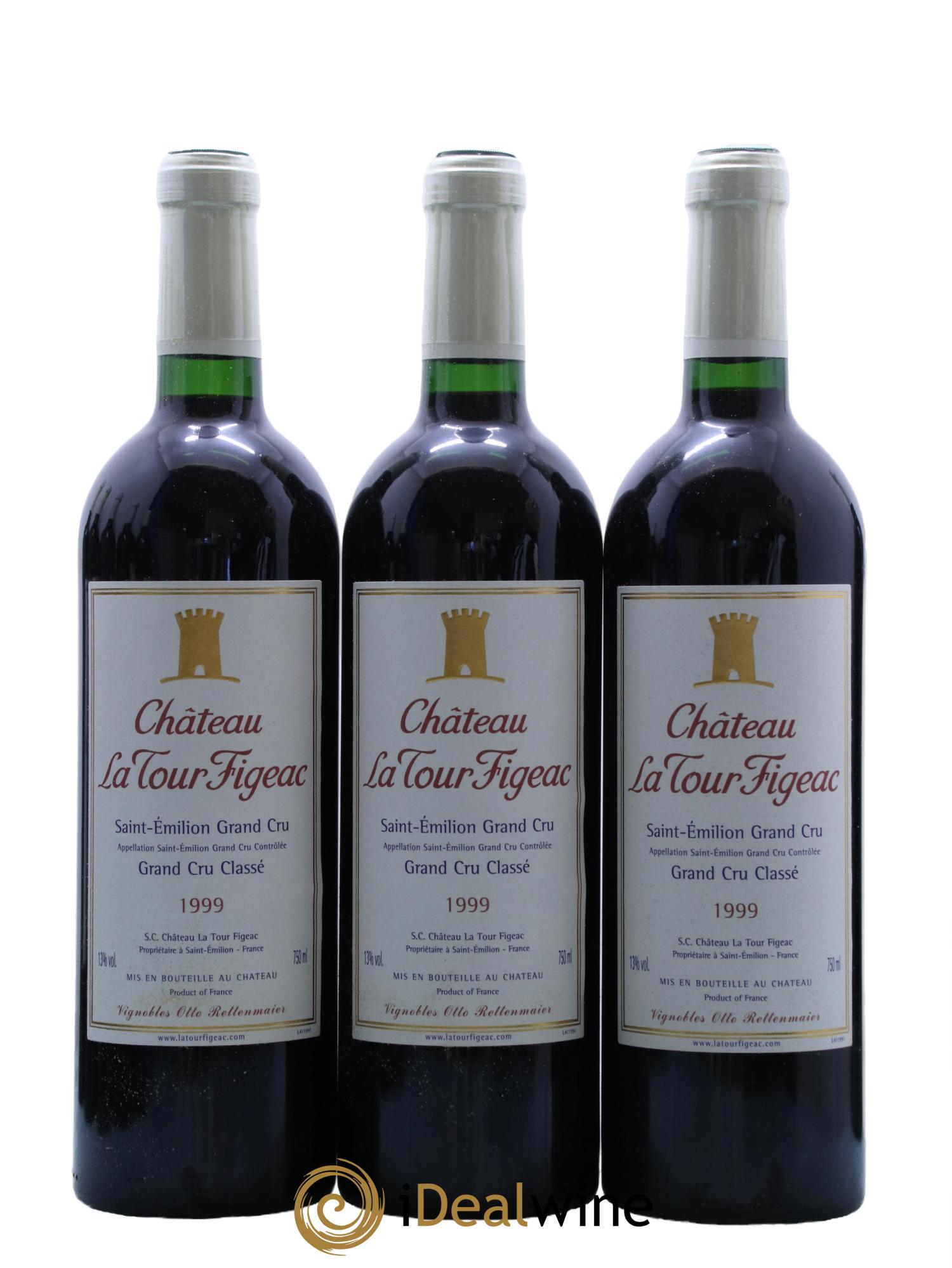 Château la Tour Figeac Grand Cru Classé 1999 - Lotto di 12 bottiglie - 2