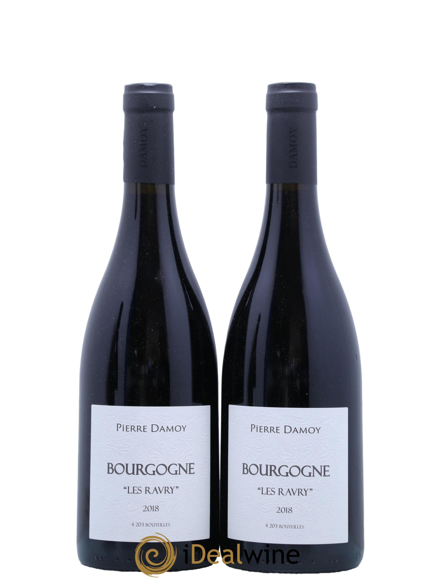 Bourgogne Les Ravry Pierre Damoy 2018 - Lot de 2 bouteilles - 0