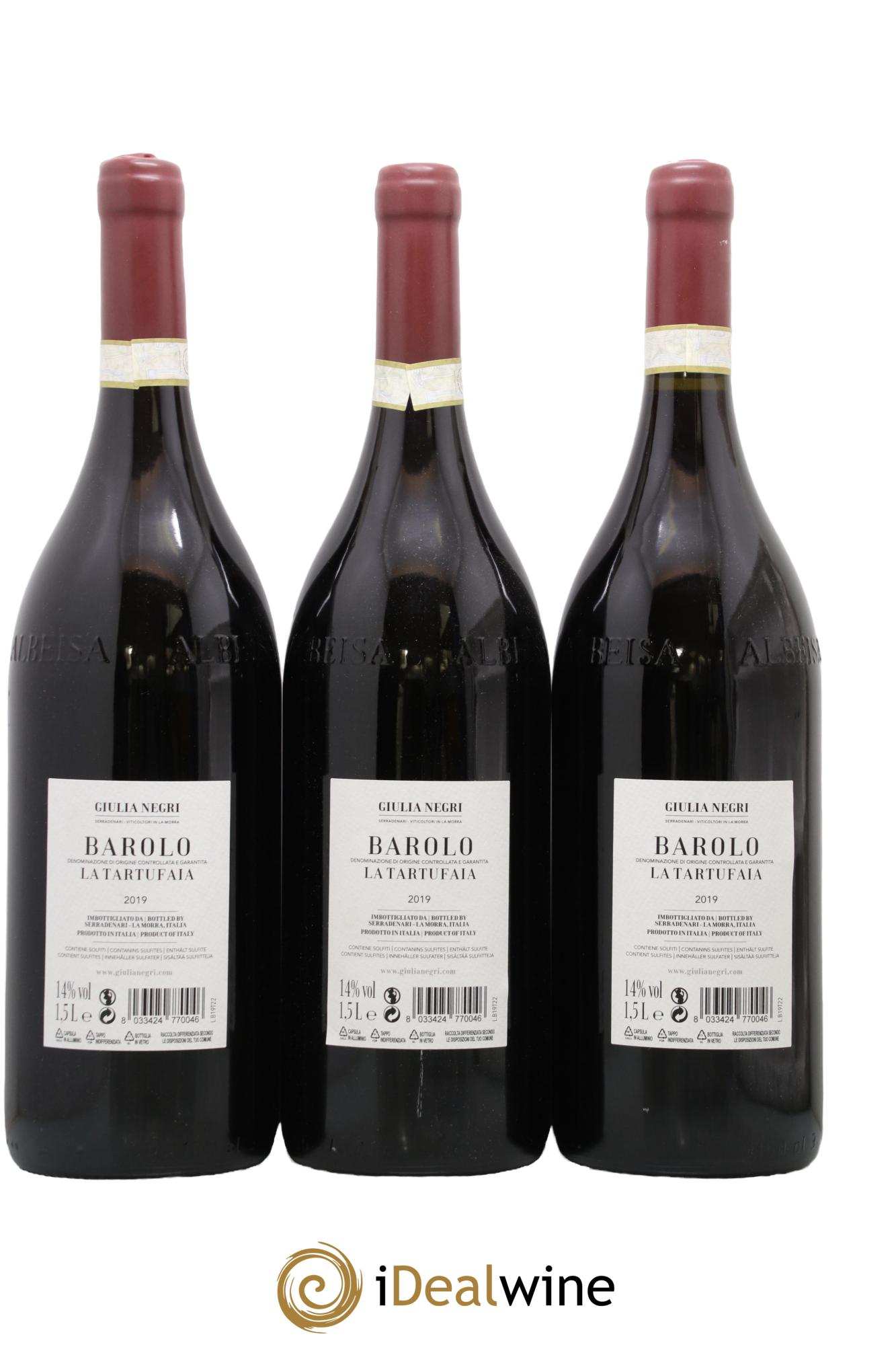Barolo DOCG Giulia Negri La Tartufaia 2019 - Lot de 3 magnums - 1