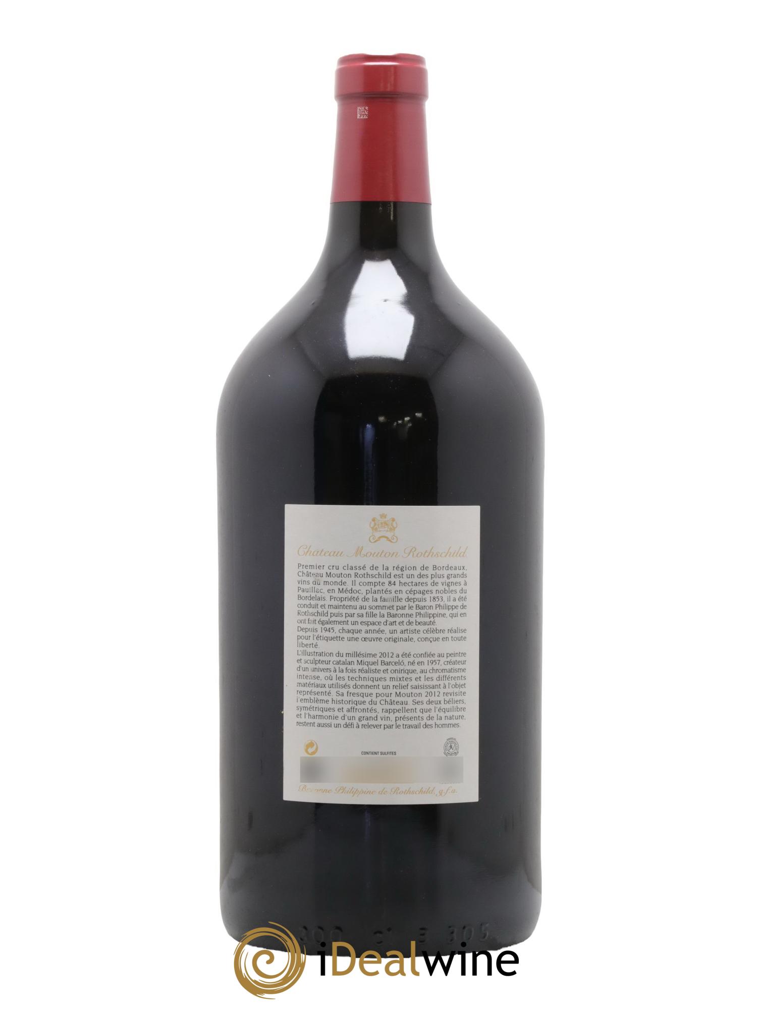 Château Mouton Rothschild 1er Grand Cru Classé 2012 - Posten von 1 Doppel-Magnum - 1