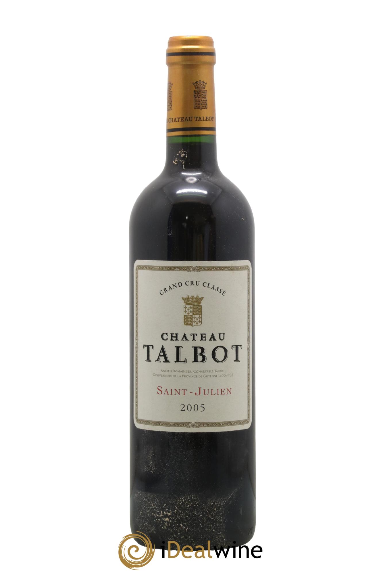 Château Talbot 4ème Grand Cru Classé 2005 - Lotto di 1 bottiglia - 0