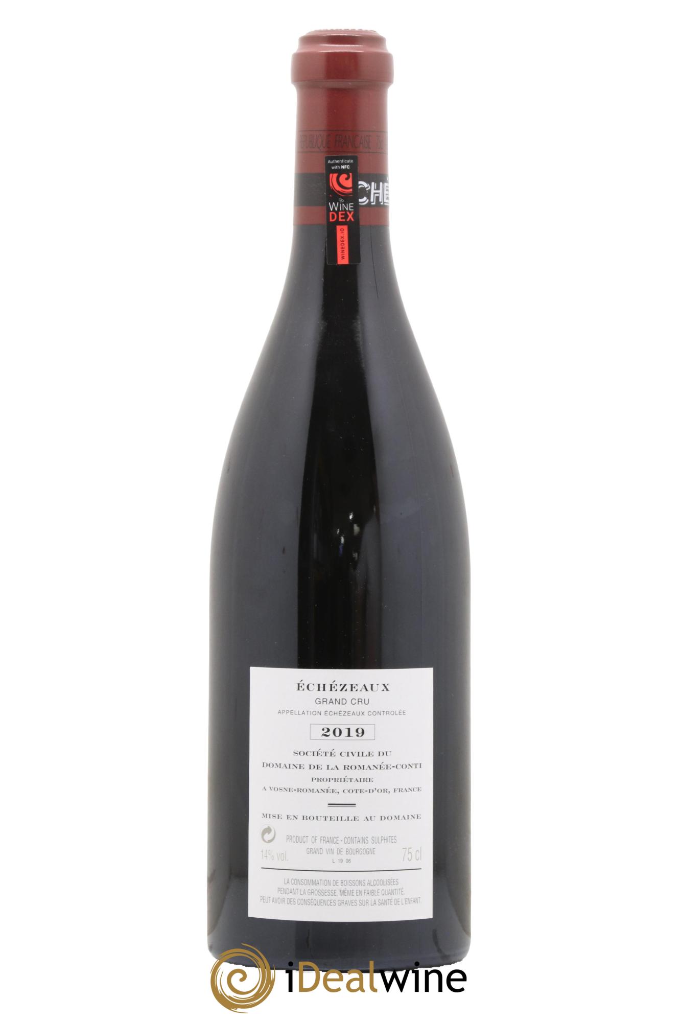 Echezeaux Grand Cru Domaine de la Romanée-Conti 2019 - Lot de 1 bouteille - 1