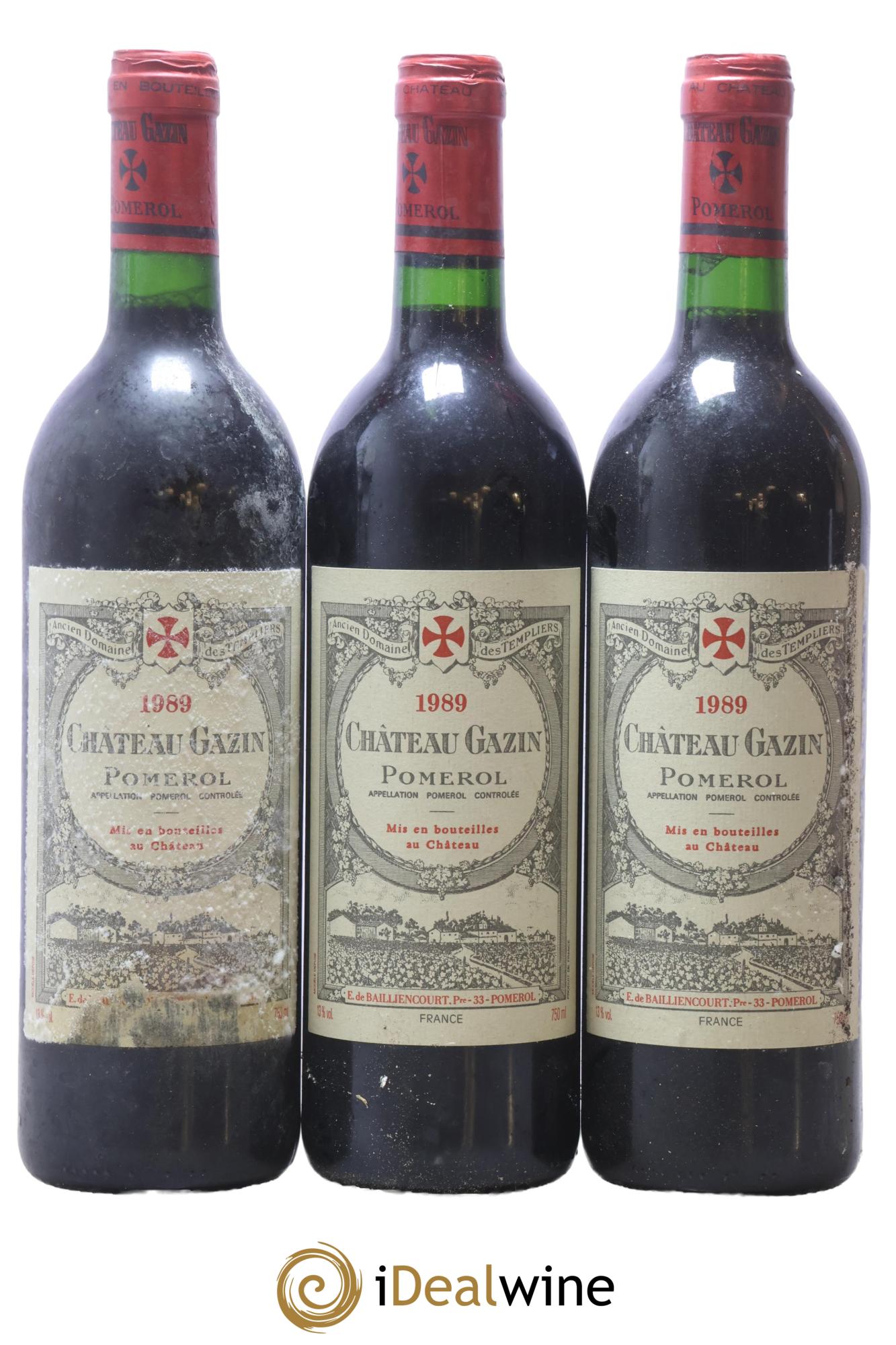 Château Gazin 1989 - Posten von 3 Flaschen - 0
