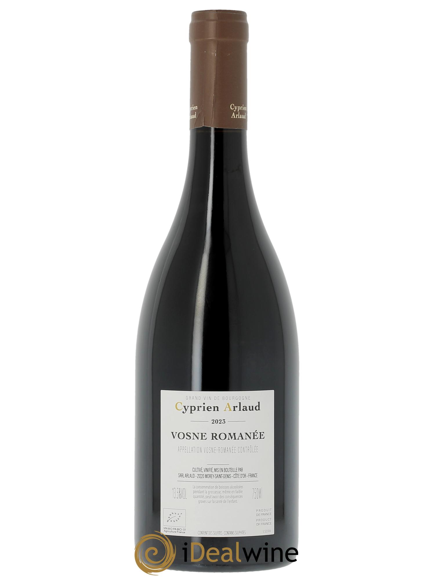 Vosne-Romanée Cyprien Arlaud (anciennement A & Arlaud)  2023 - Lot de 1 bouteille - 1