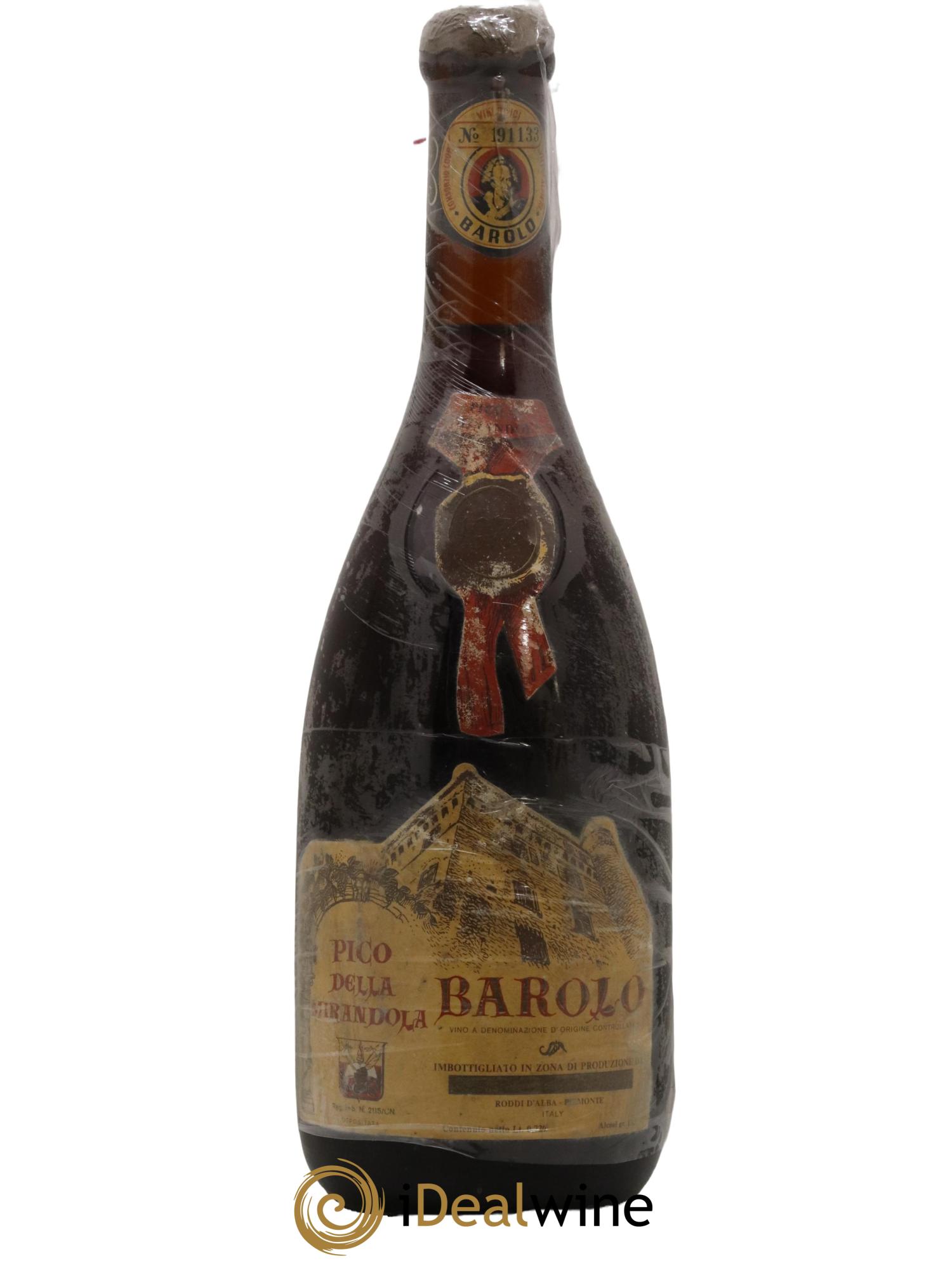 Barolo Pico della Mirandola 1970 - Lot de 1 bouteille - 0