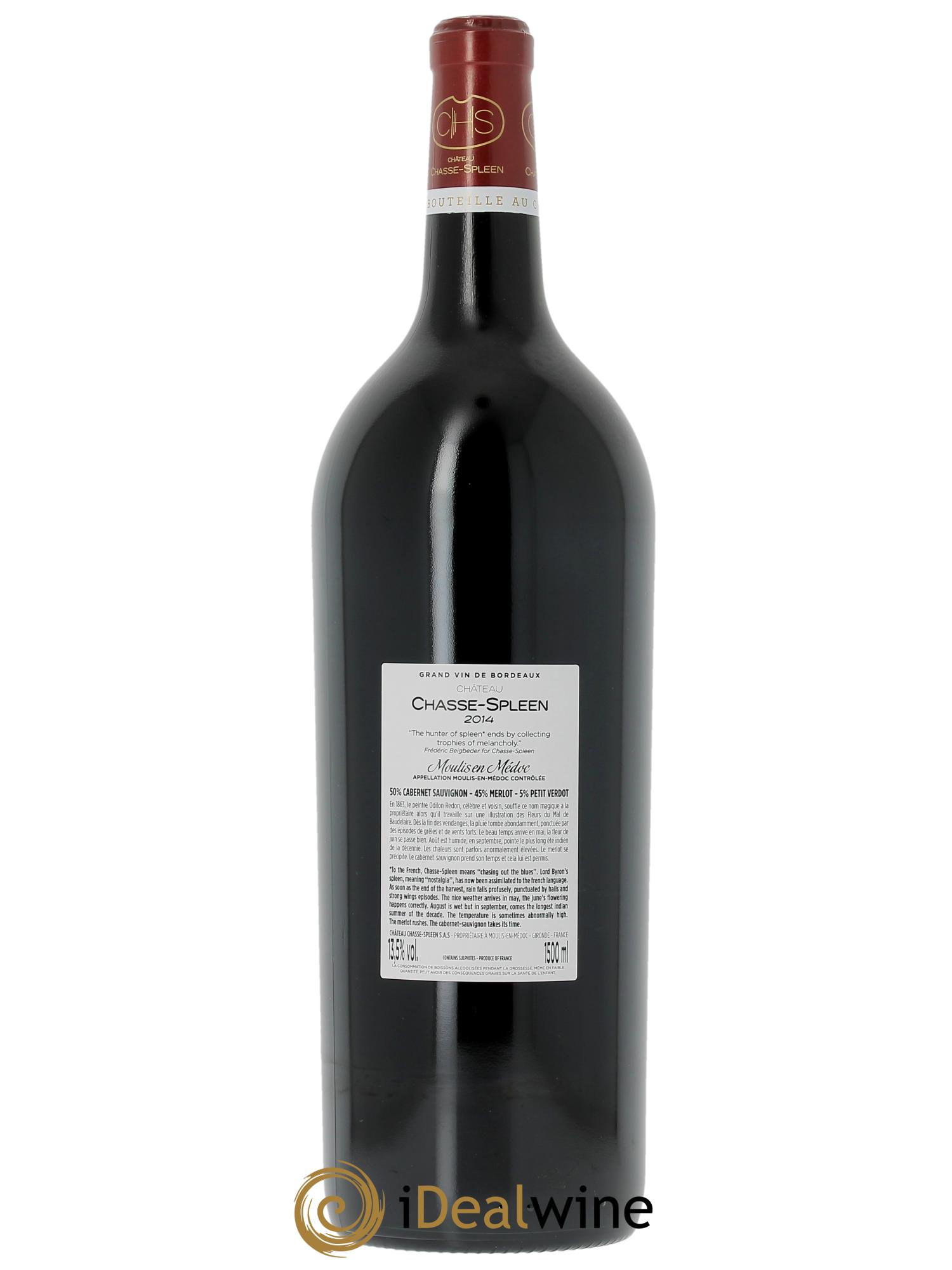 Château Chasse Spleen (CBO à partir de 6 dmgs) 2014 - Lot de 1 magnum - 1