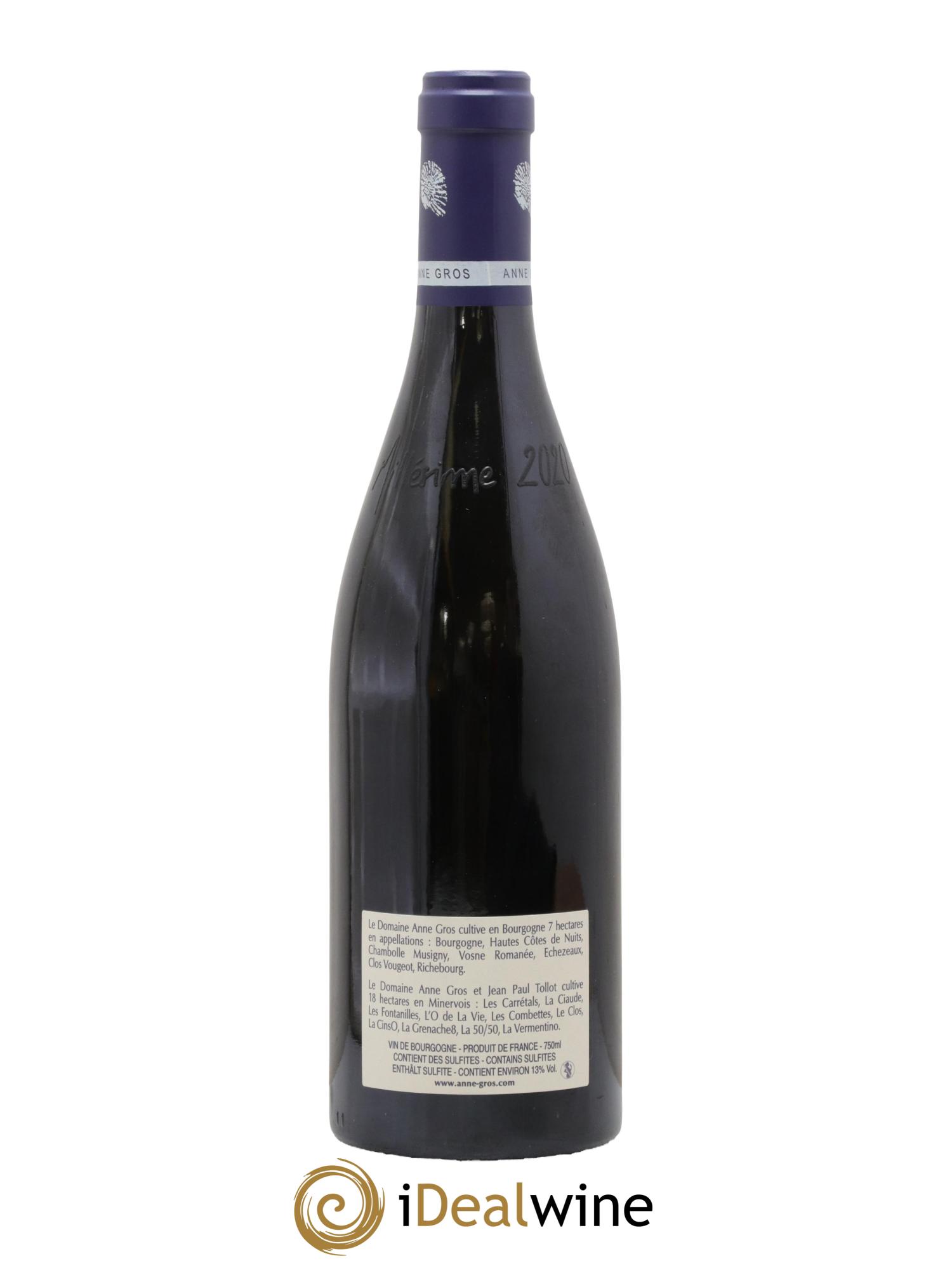 Richebourg Grand Cru Anne Gros 2020 - Lot de 1 bouteille - 1