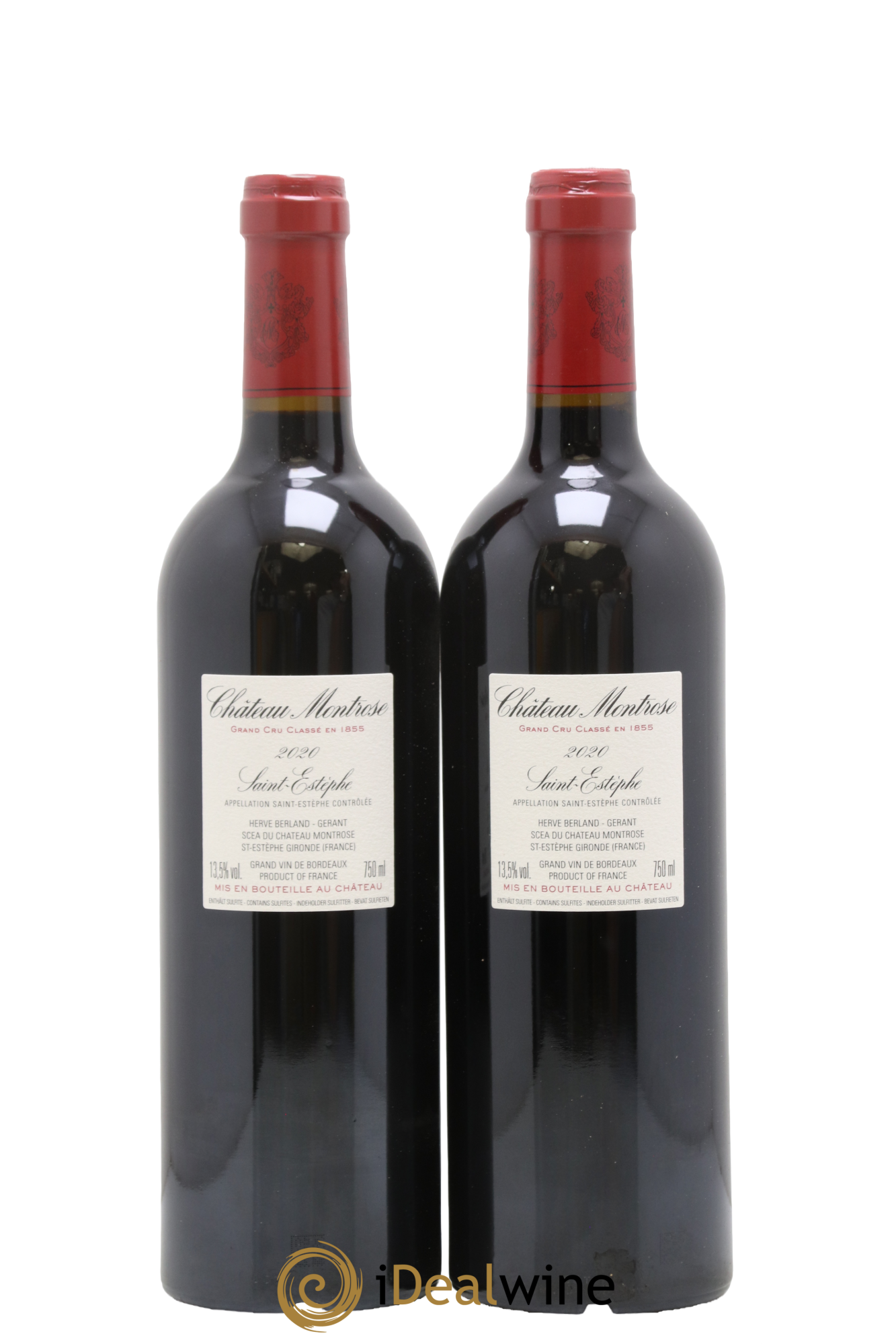 Château Montrose 2ème Grand Cru Classé 2020 - Lotto di 2 bottiglie - 1