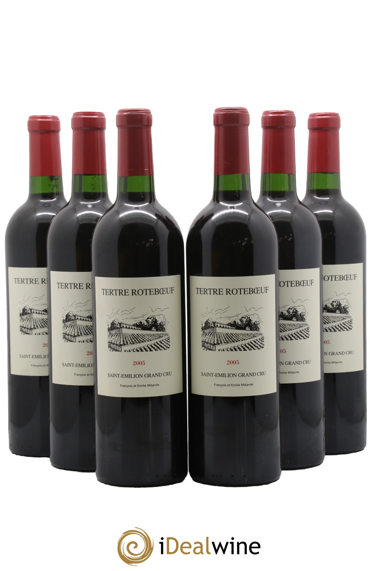 Château Tertre Roteboeuf 2005 - Lotto di 6 bottiglie - 0