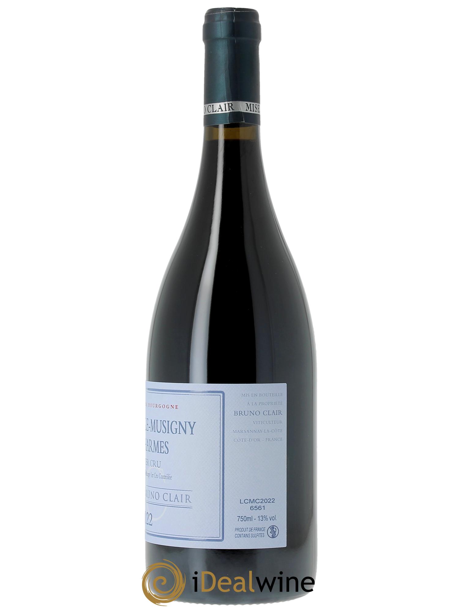 Chambolle-Musigny 1er Cru Les Charmes Bruno Clair (Domaine)  2022 - Lotto di 1 bottiglia - 1