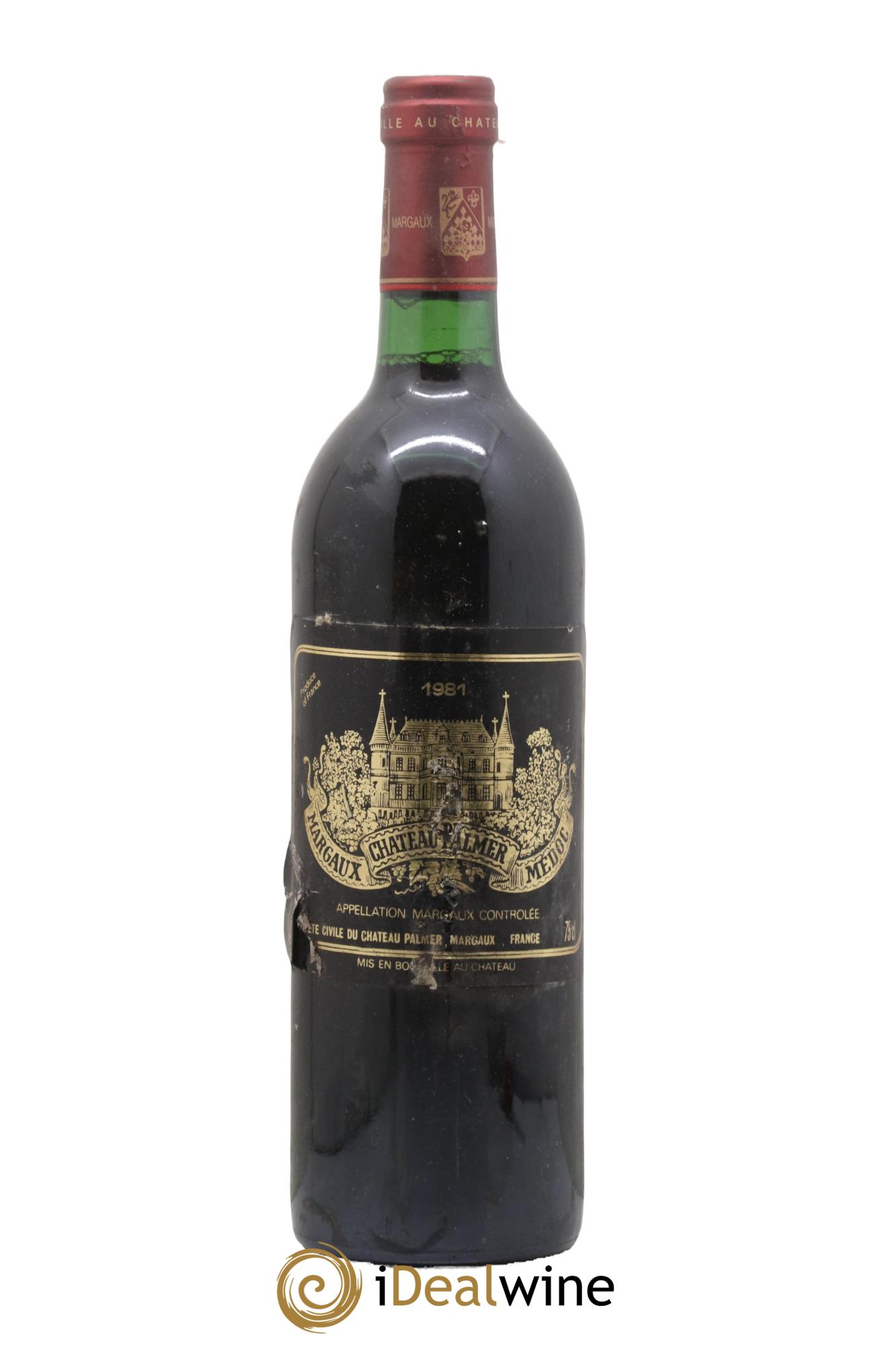 Château Palmer 3ème Grand Cru Classé 1981 - Lot de 1 bouteille - 0