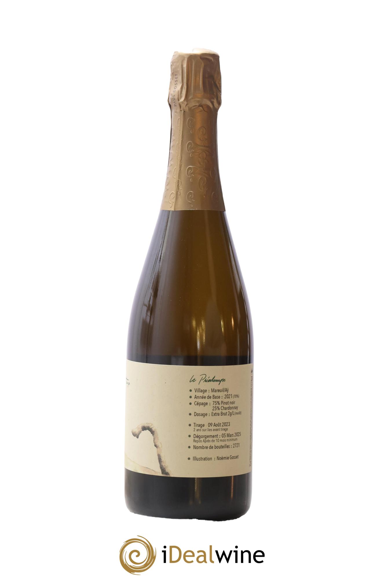 Au Fil des Temps Le Printemps Paul Gosset - Lot de 1 bouteille - 1