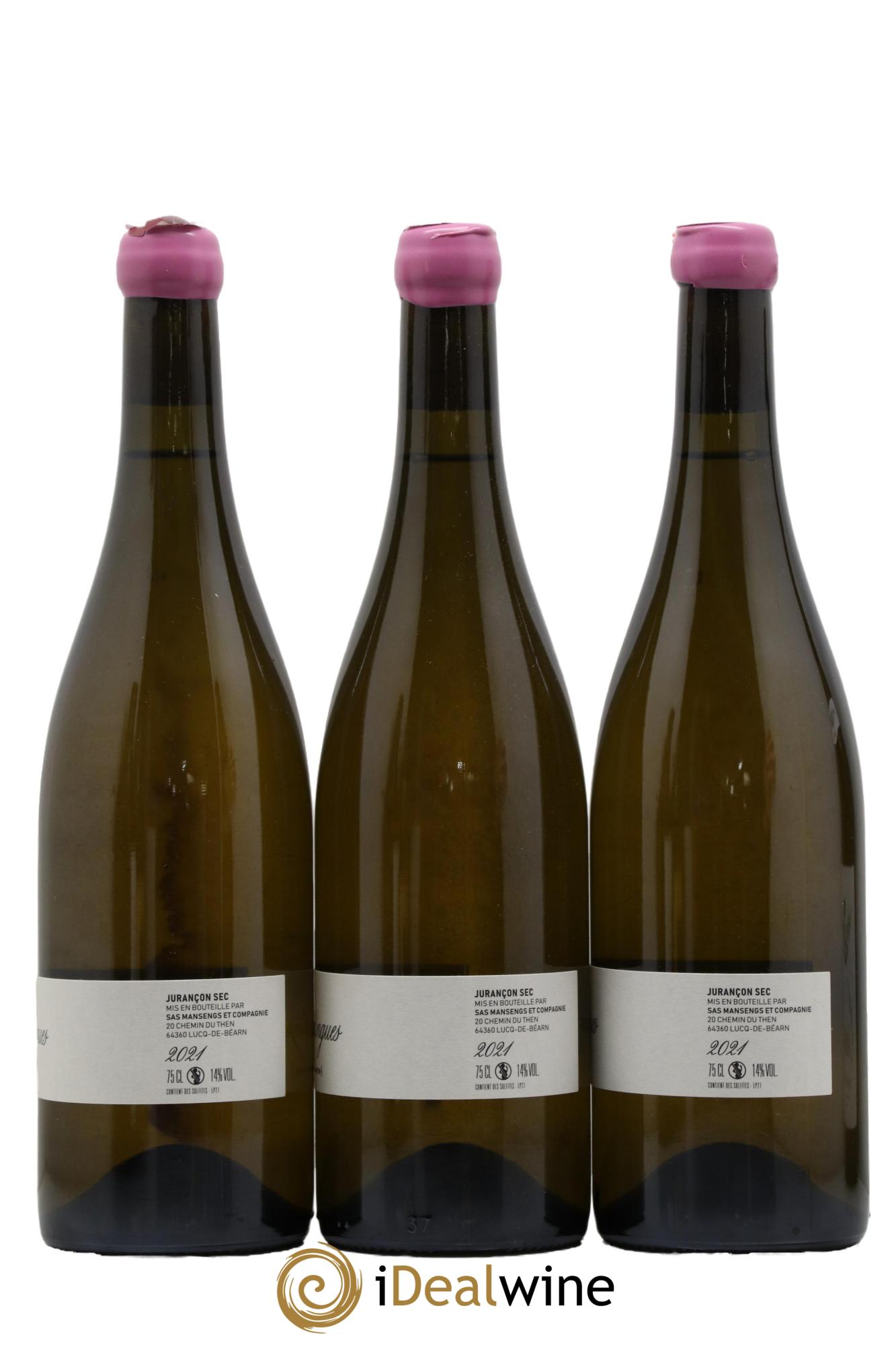 Jurançon sec Poudingues Jean-Baptiste Semmartin 2021 - Posten von 3 Flaschen - 1