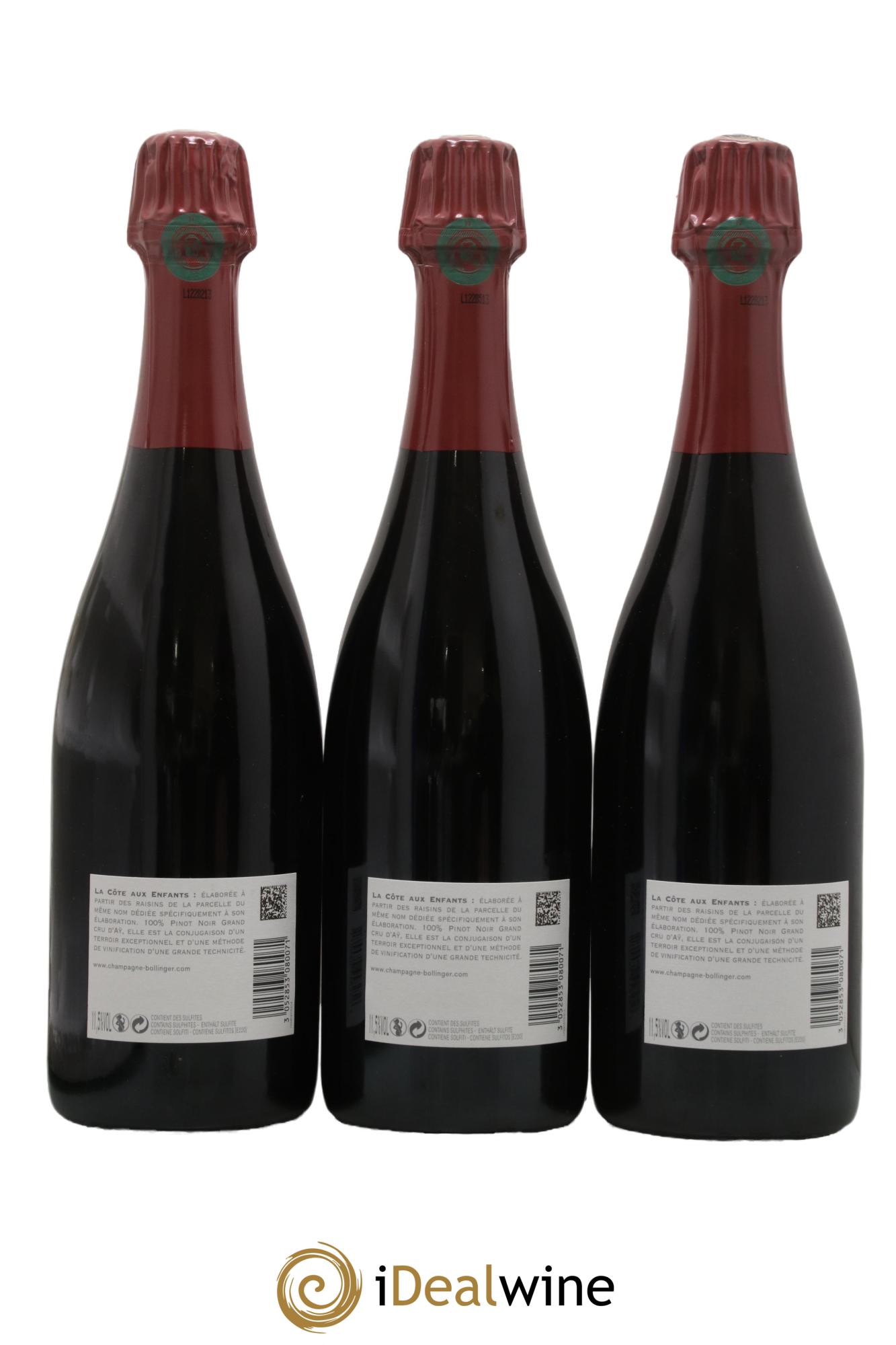 La Côte Aux Enfants Bollinger 2009 - Lotto di 3 bottiglie - 1