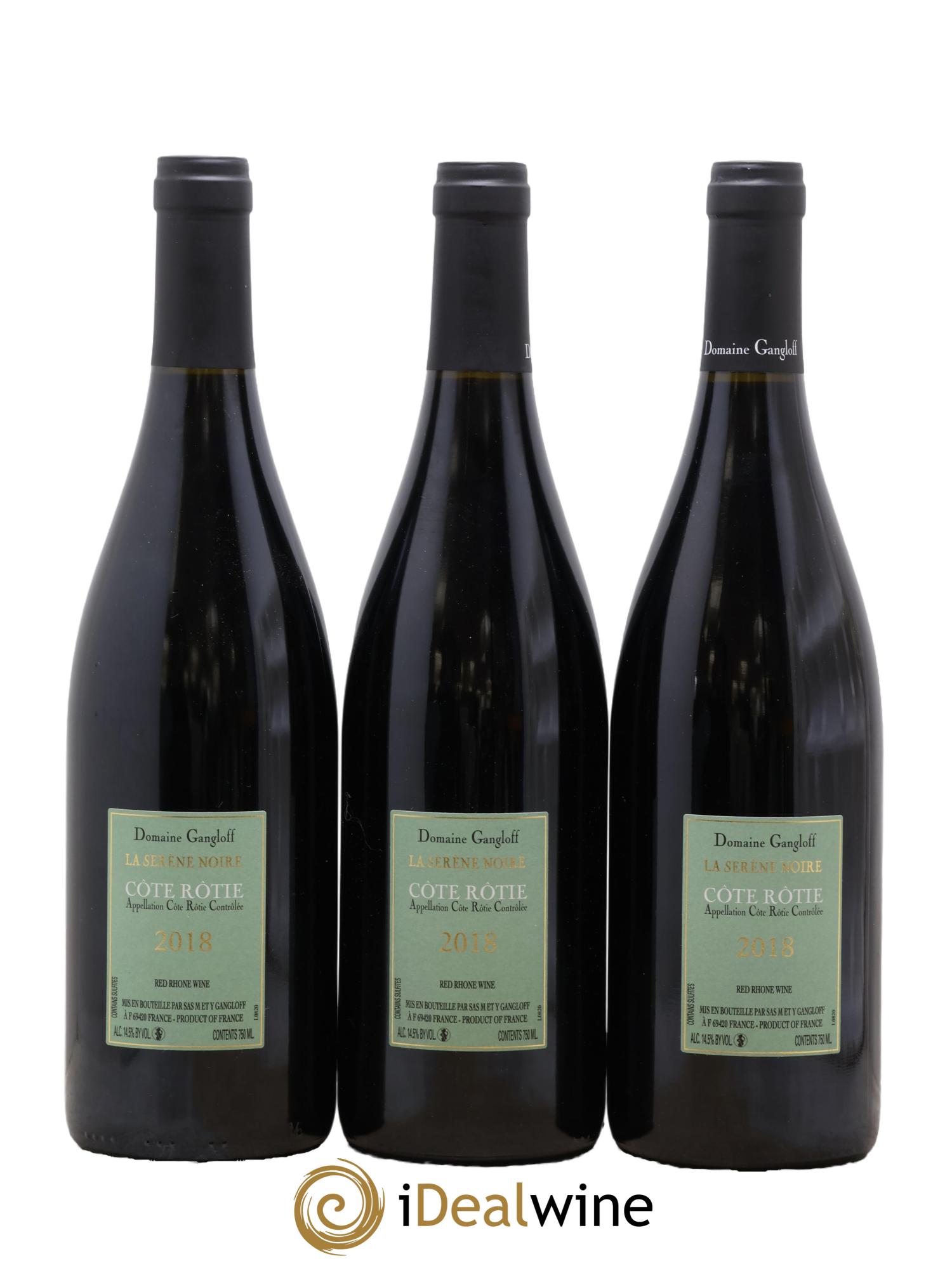 Côte-Rôtie La Sereine Noire Gangloff (Domaine) 2018 - Lot de 3 bouteilles - 1