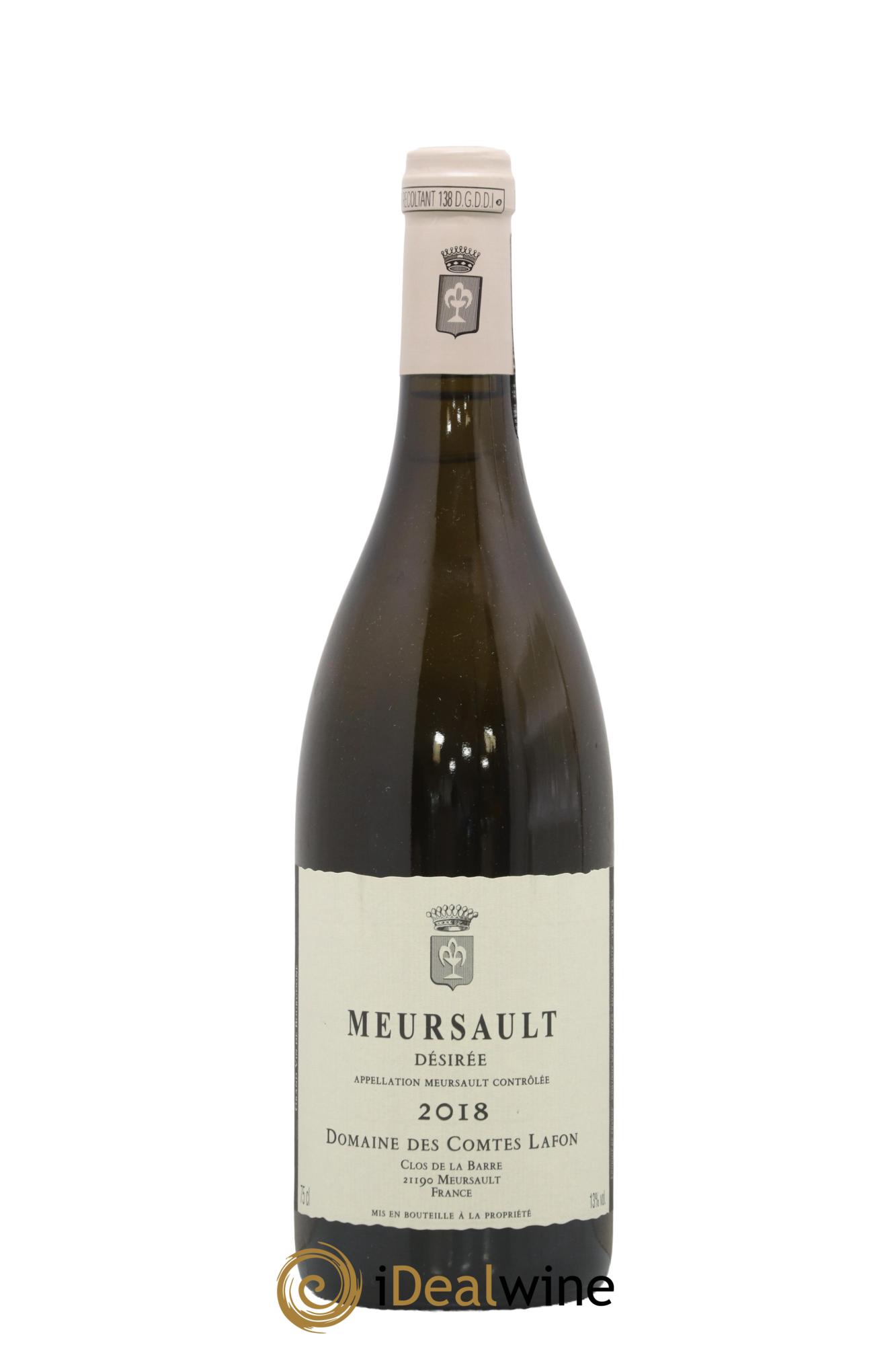 Meursault Désirée Comtes Lafon (Domaine des) 2018 - Lot de 1 bouteille - 0