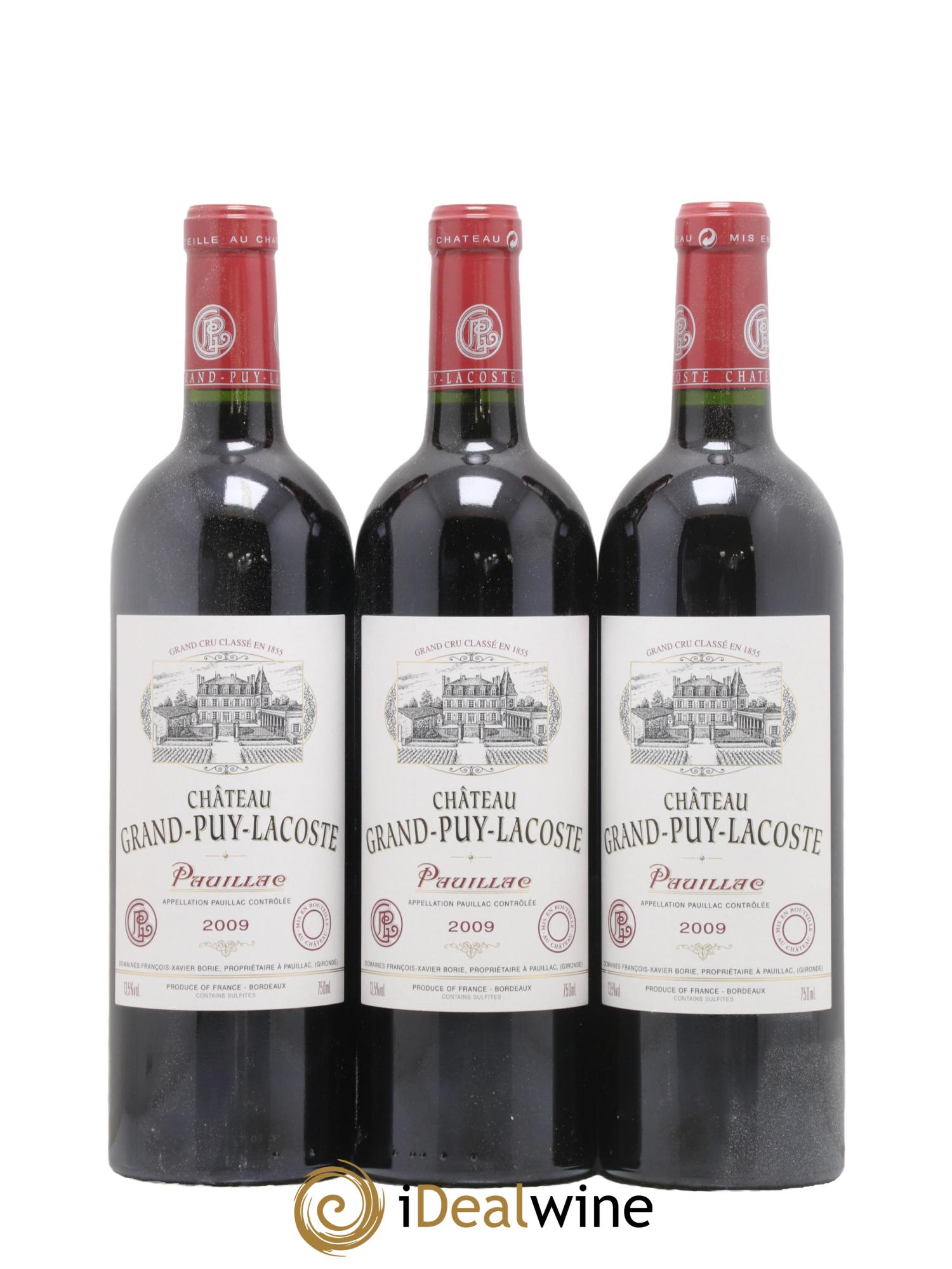 Château Grand Puy Lacoste 5ème Grand Cru Classé 2009 - Lot of 12 bottles - 1
