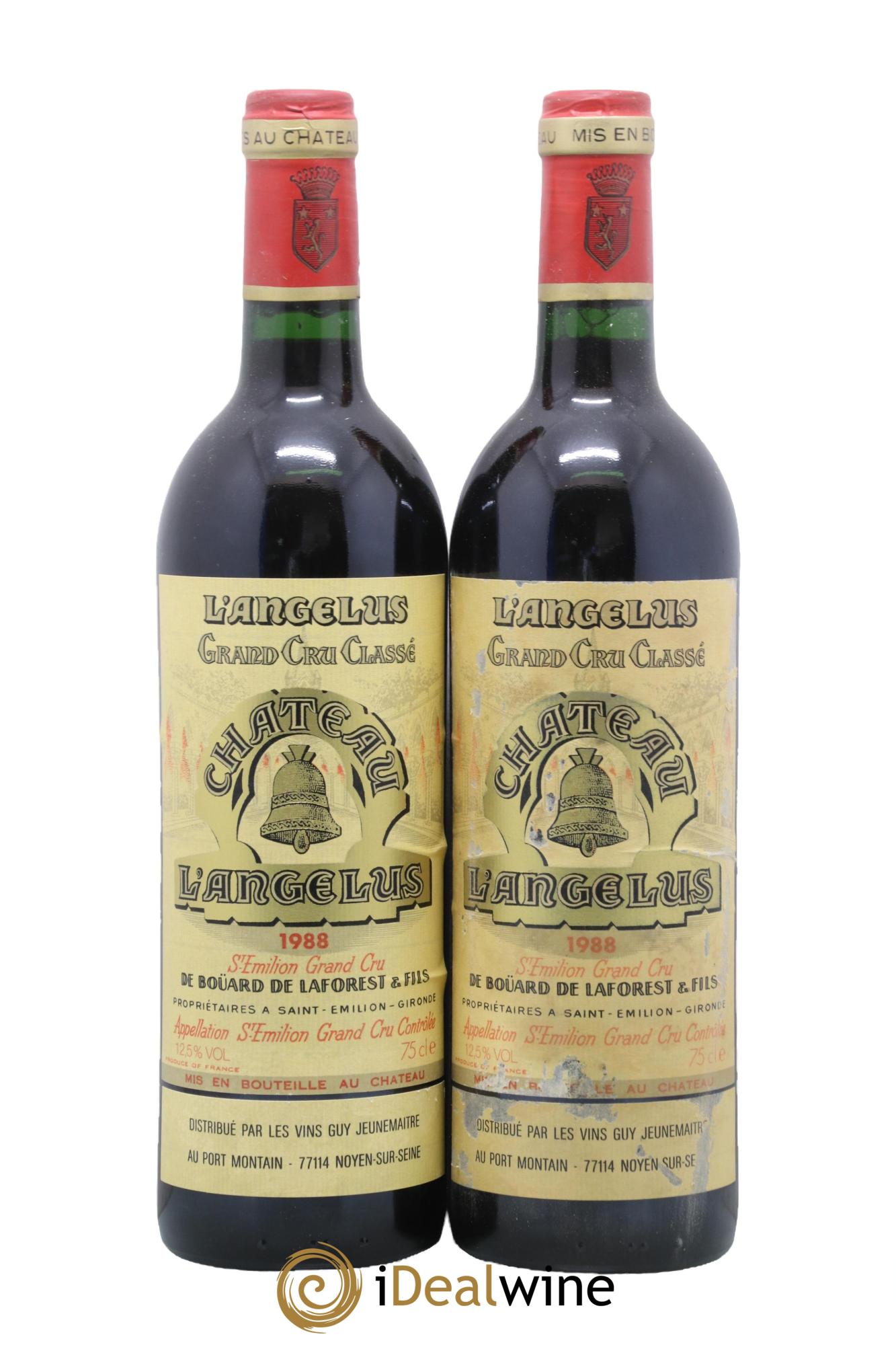 Château Angélus 1er Grand Cru Classé A 1988 - Lot de 2 bouteilles - 0