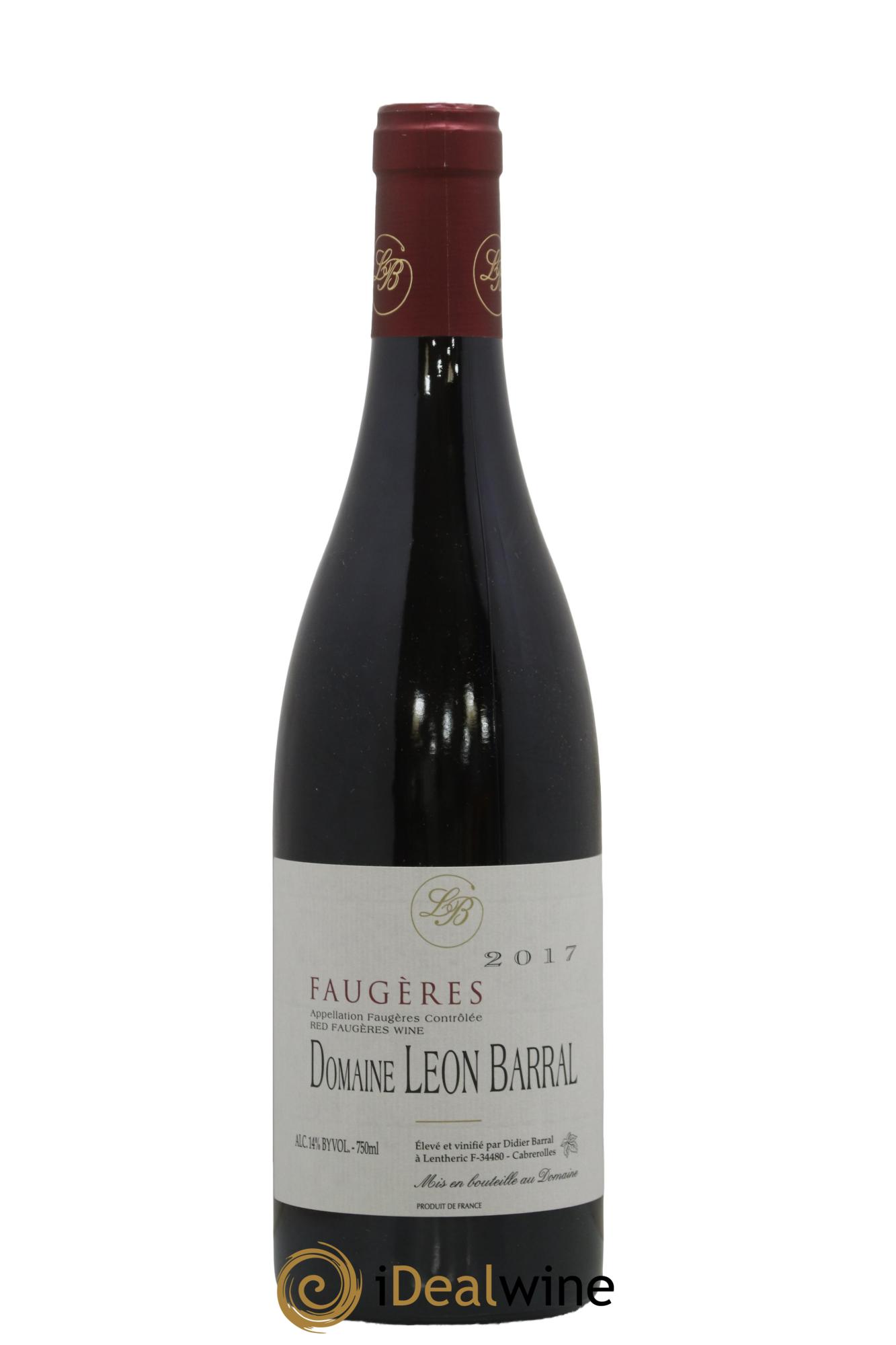 Faugères Domaine Léon Barral 2017 - Lot de 1 bouteille - 0