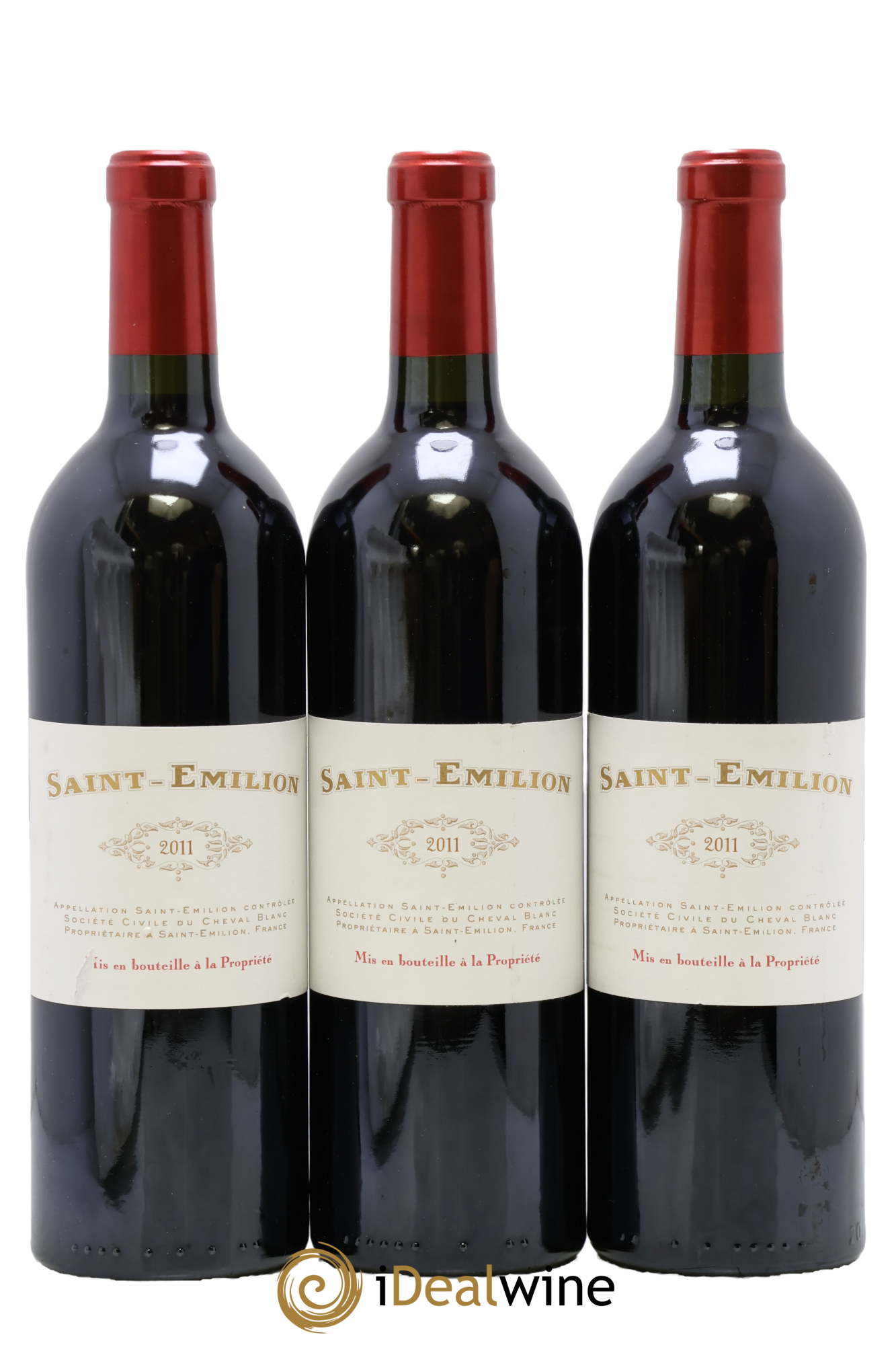 Saint-Émilion de Cheval Blanc (3ème vin) 2011 - Lot de 3 bouteilles - 0