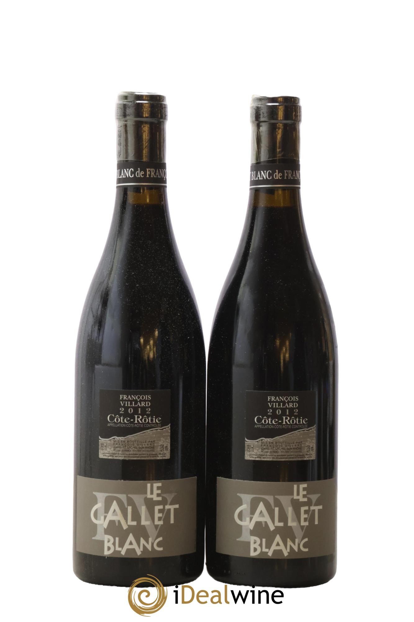 Côte-Rôtie Le Gallet Blanc François Villard 2012 - Lot of 2 bottles - 0