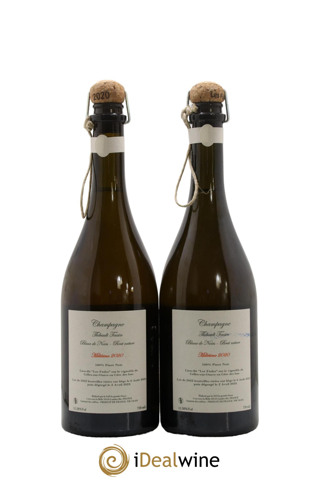 Les Fioles Brut Huguenot-Tassin 2020 - Lotto di 2 bottiglie - 1