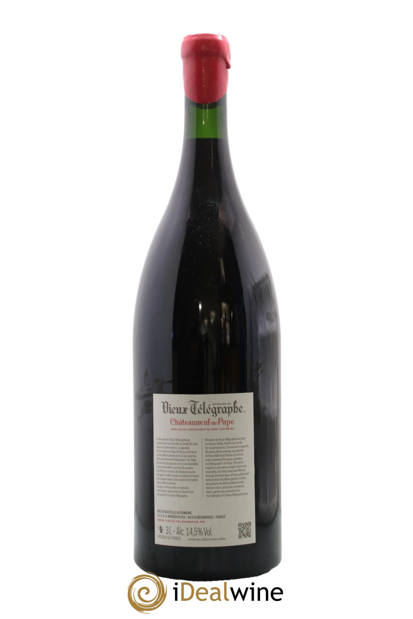 Châteauneuf-du-Pape Vieux Télégraphe (Domaine du) Vignobles Brunier 2023 - Lot de 1 double magnum - 1