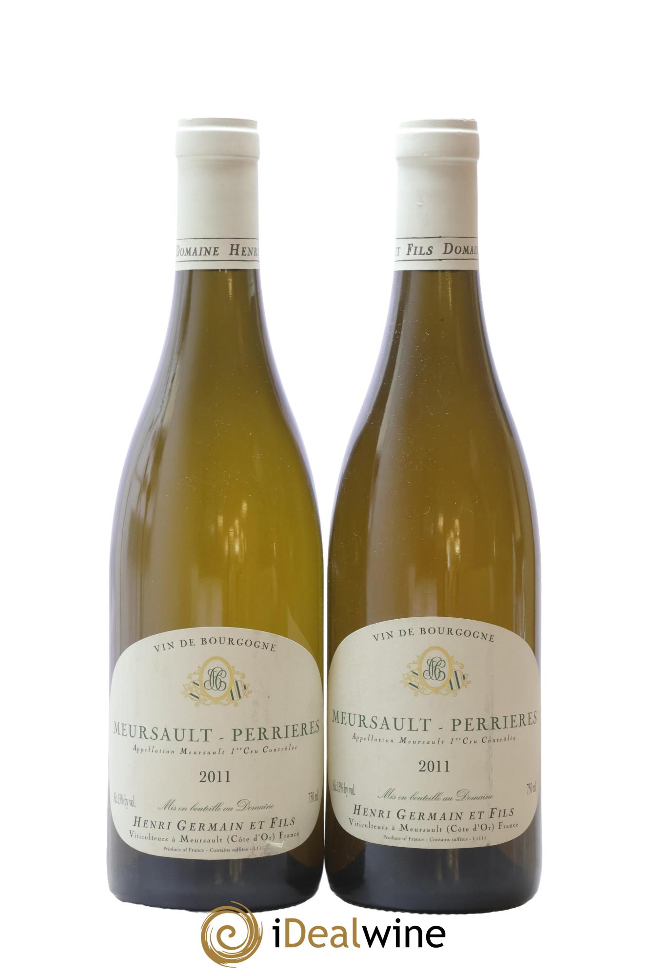 Meursault 1er Cru Perrières Henri Germain 2011 - Lotto di 2 bottiglie - 0