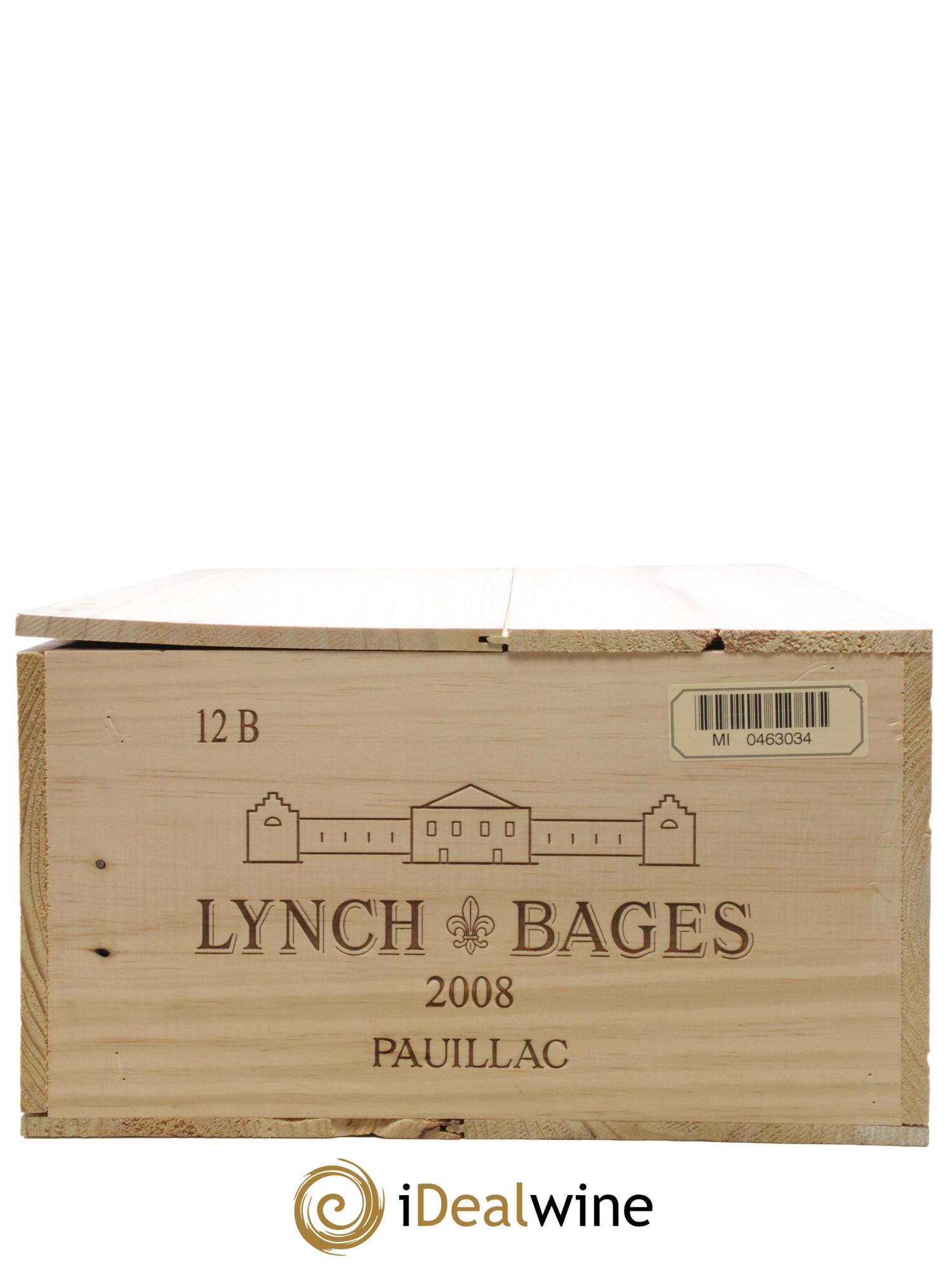 Château Lynch Bages 5ème Grand Cru Classé 2008 - Posten von 12 Flaschen - 5
